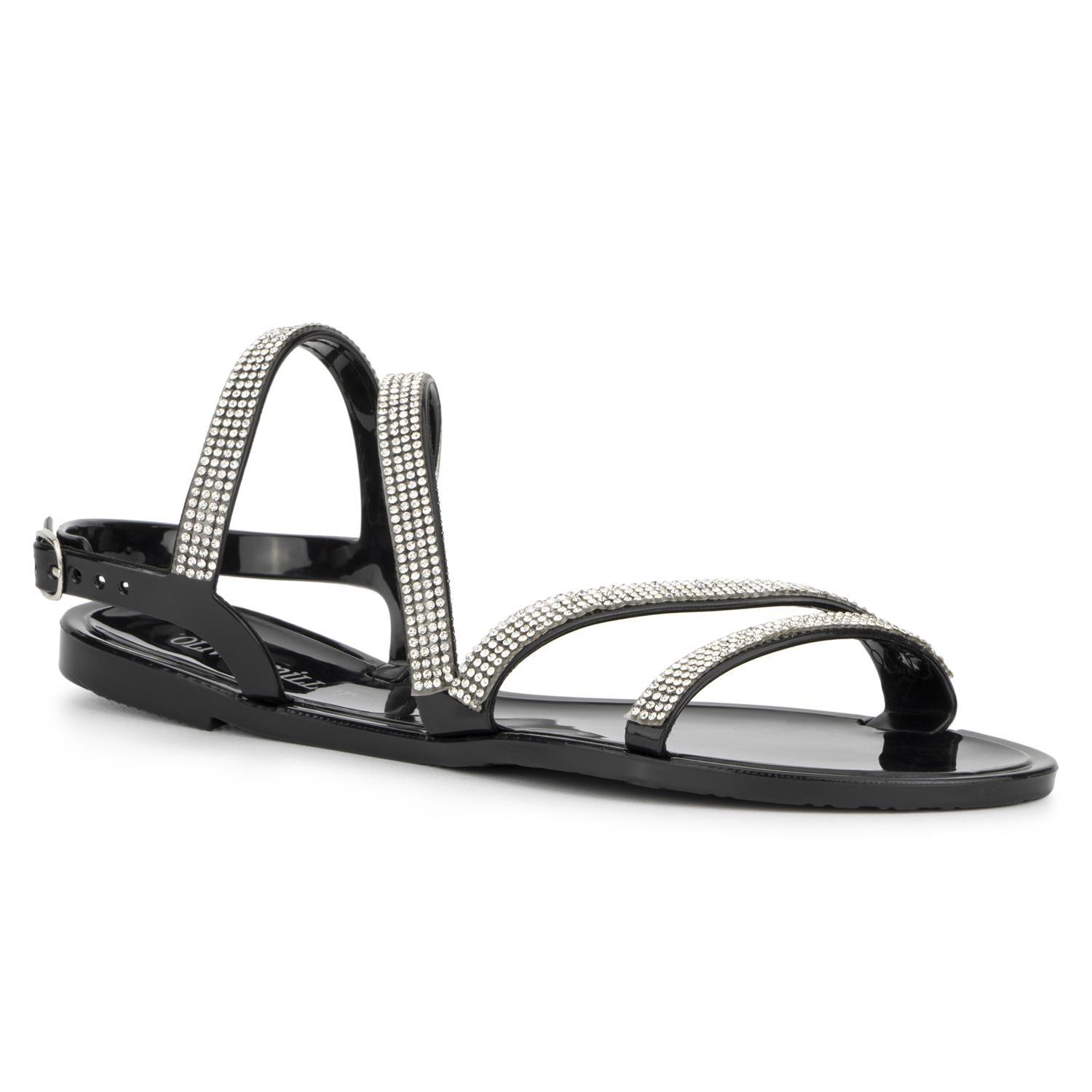 Olivia Miller Isola Jelly Sandals in Metallic | Lyst