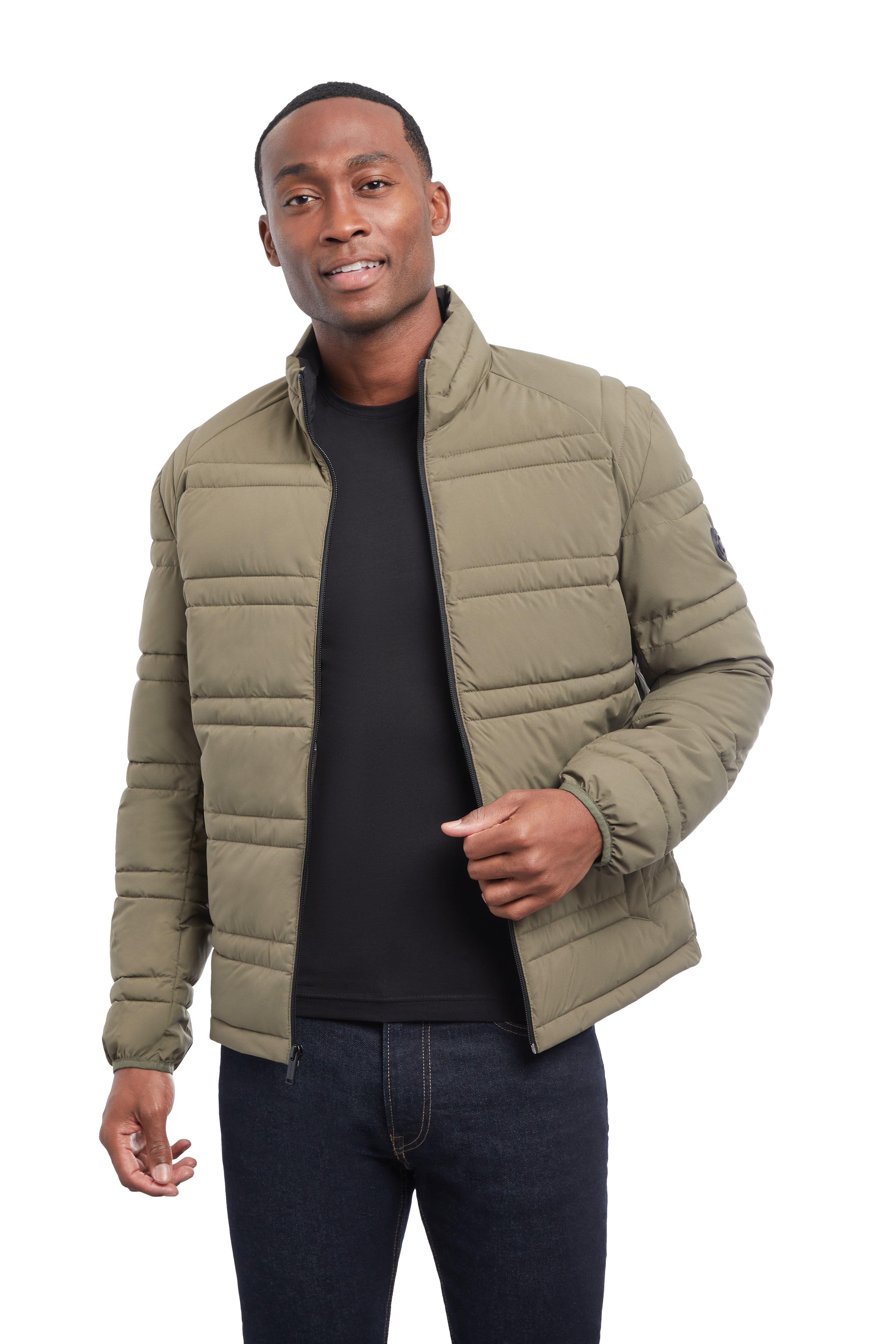 Michael Kors Quilted Packable Jacket in Green for Men | Lyst