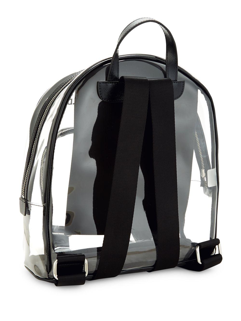 karl lagerfeld clear backpack