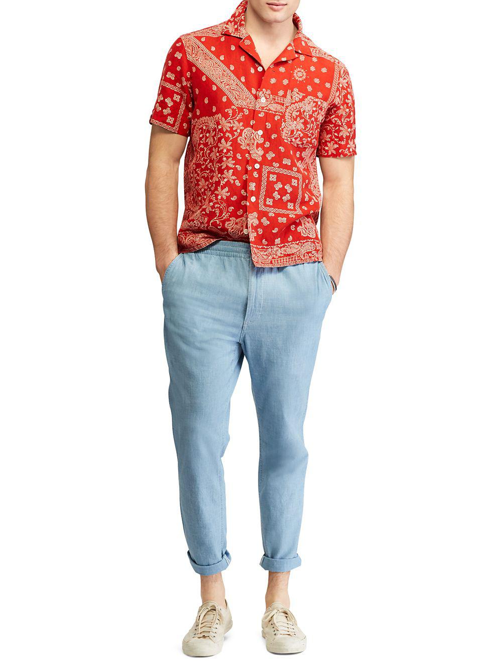 red bandana polo
