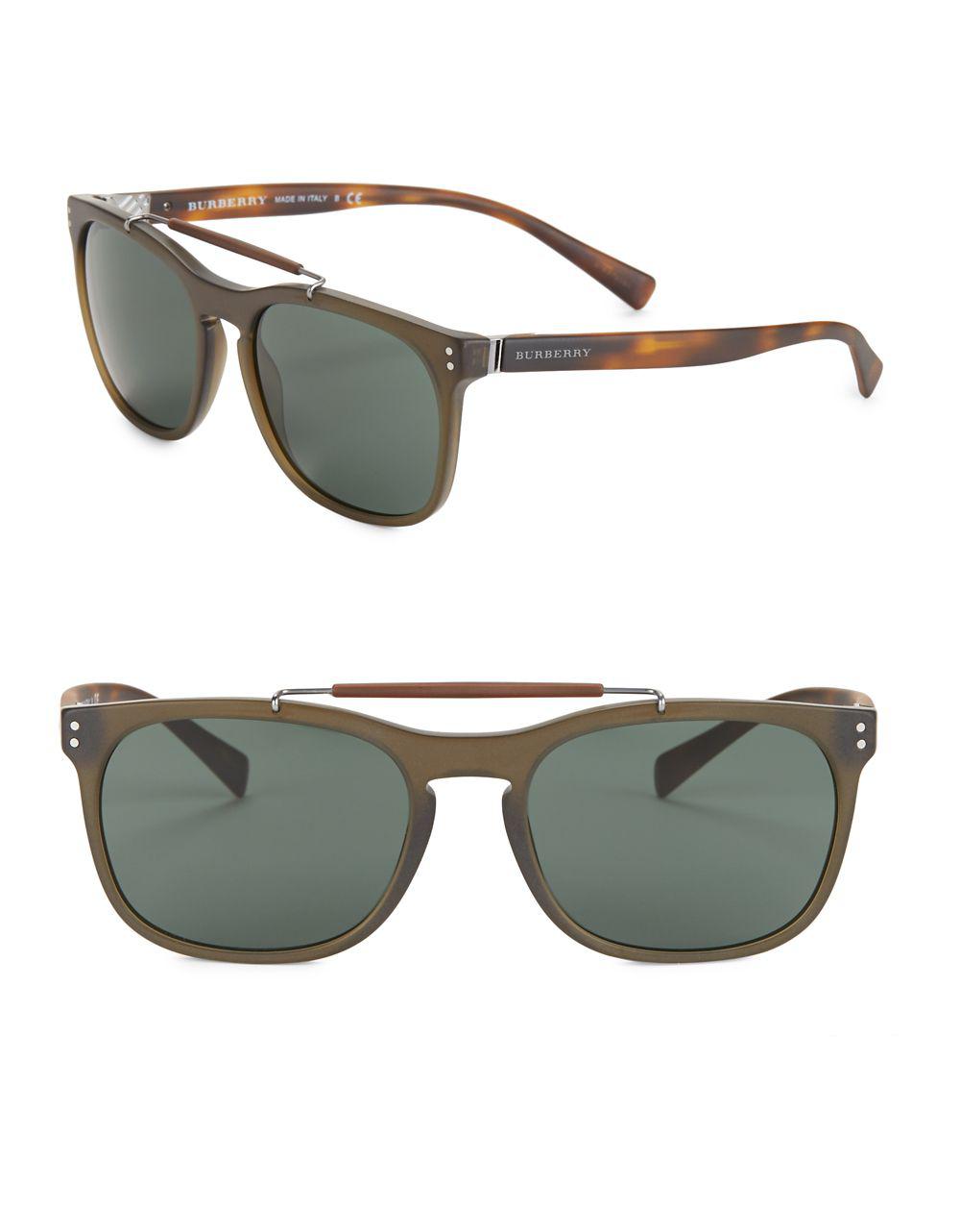 burberry men's acetate square sunglasses 0be4244