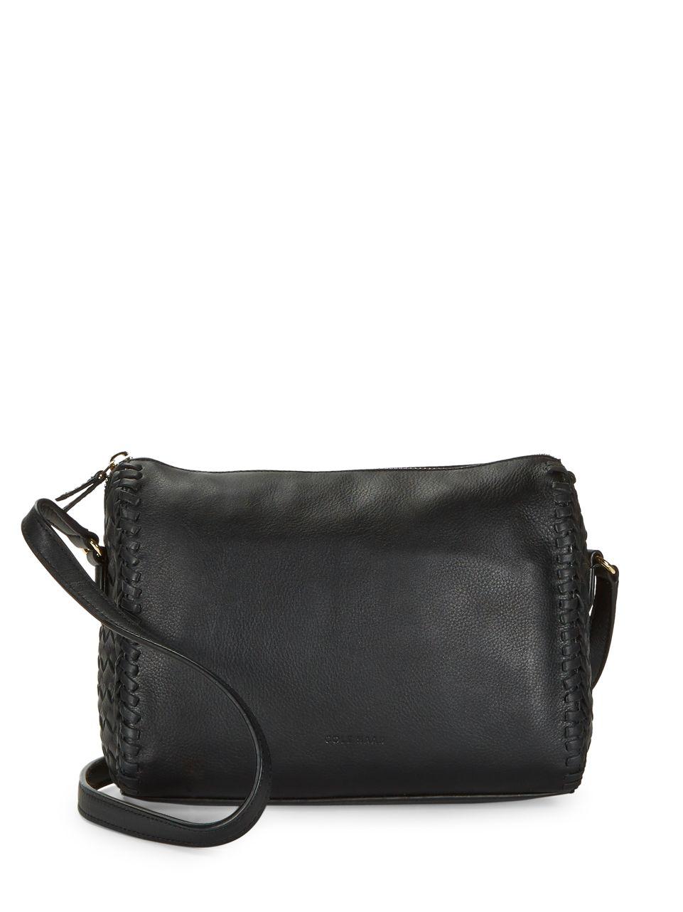 Cole Haan Medium Leather Crossbody Bag in Black Lyst