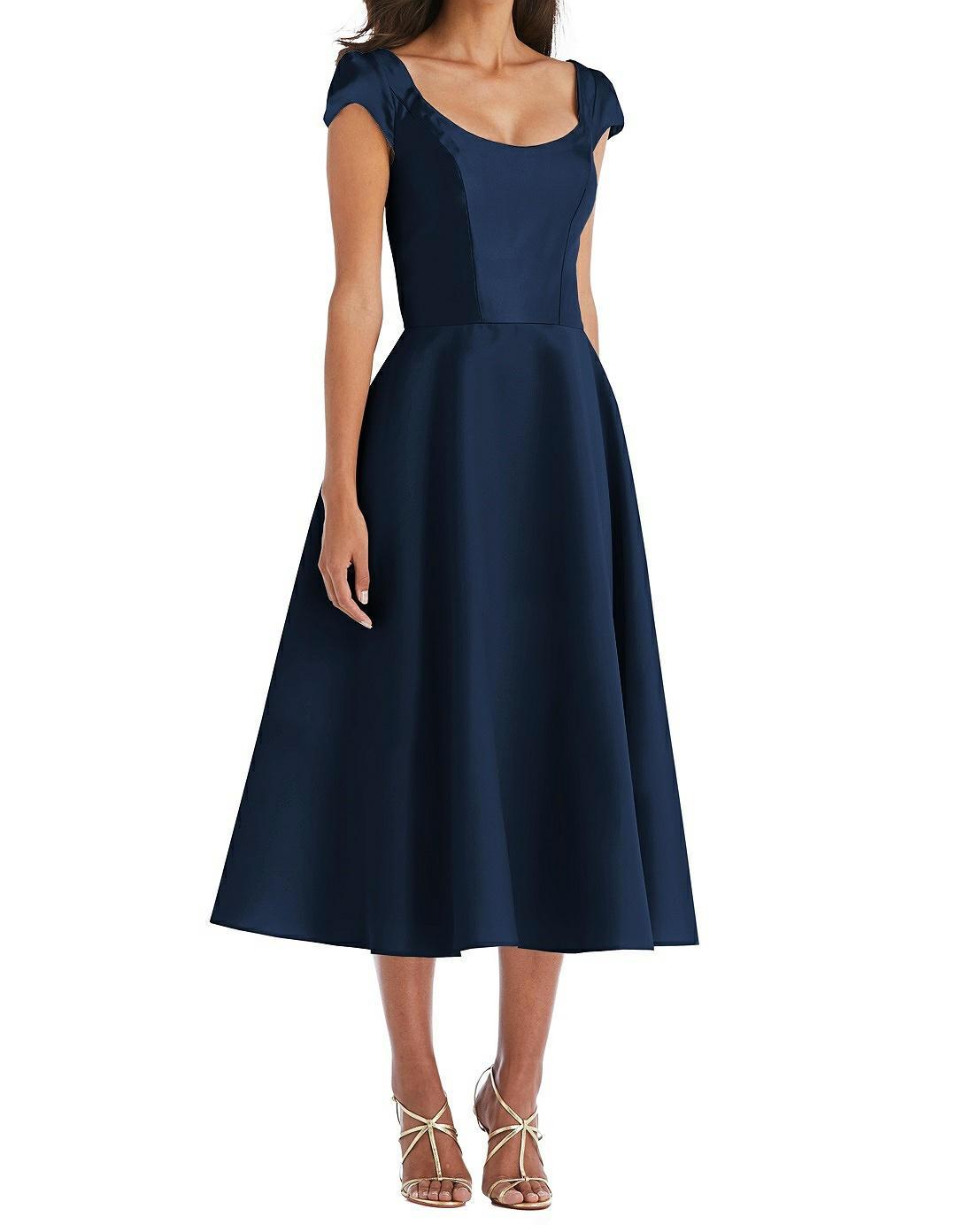 full skirt evening midi dresses