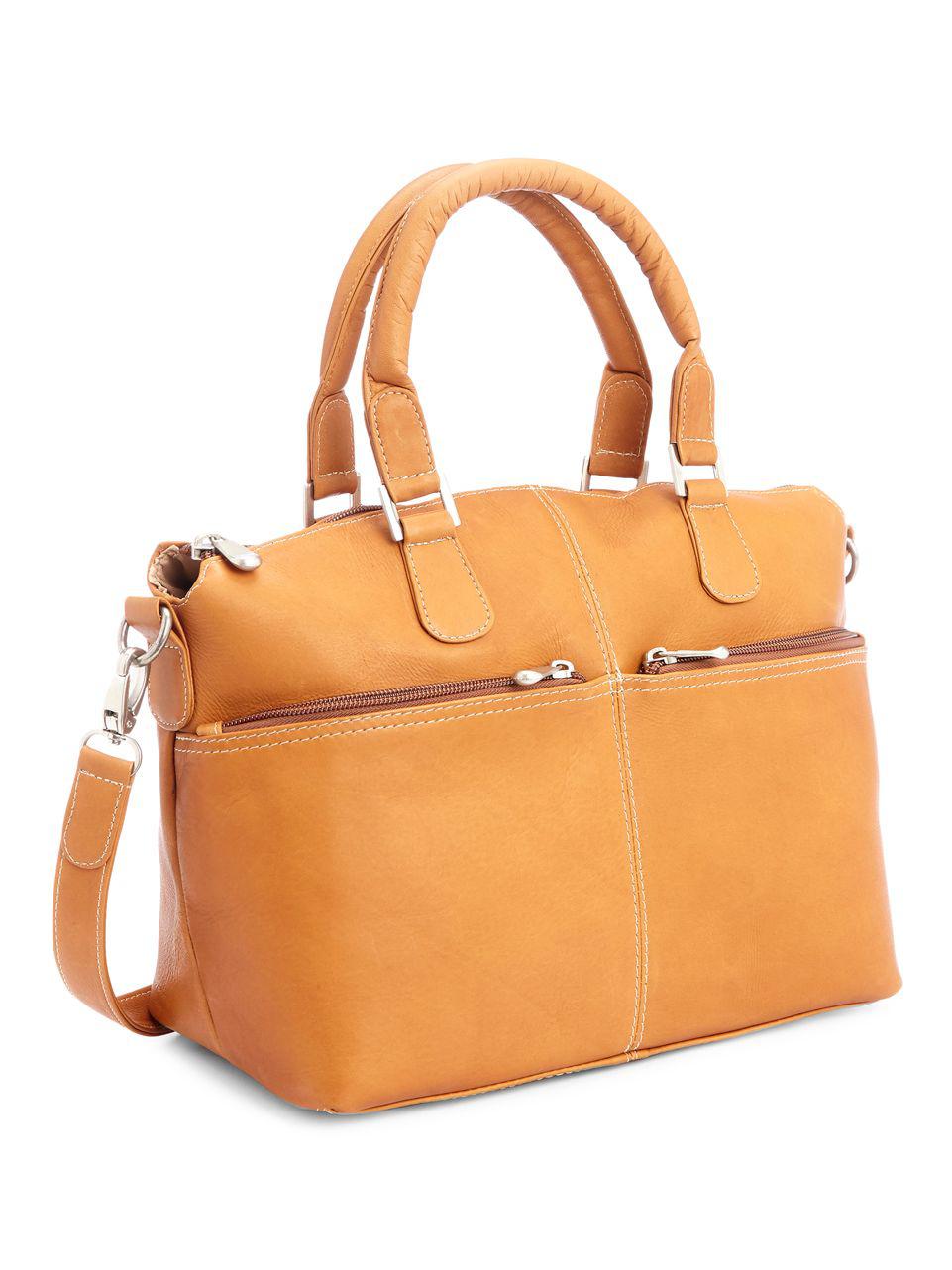 Royce New York Leather Travel Weekender Duffel Bag in Natural - Lyst