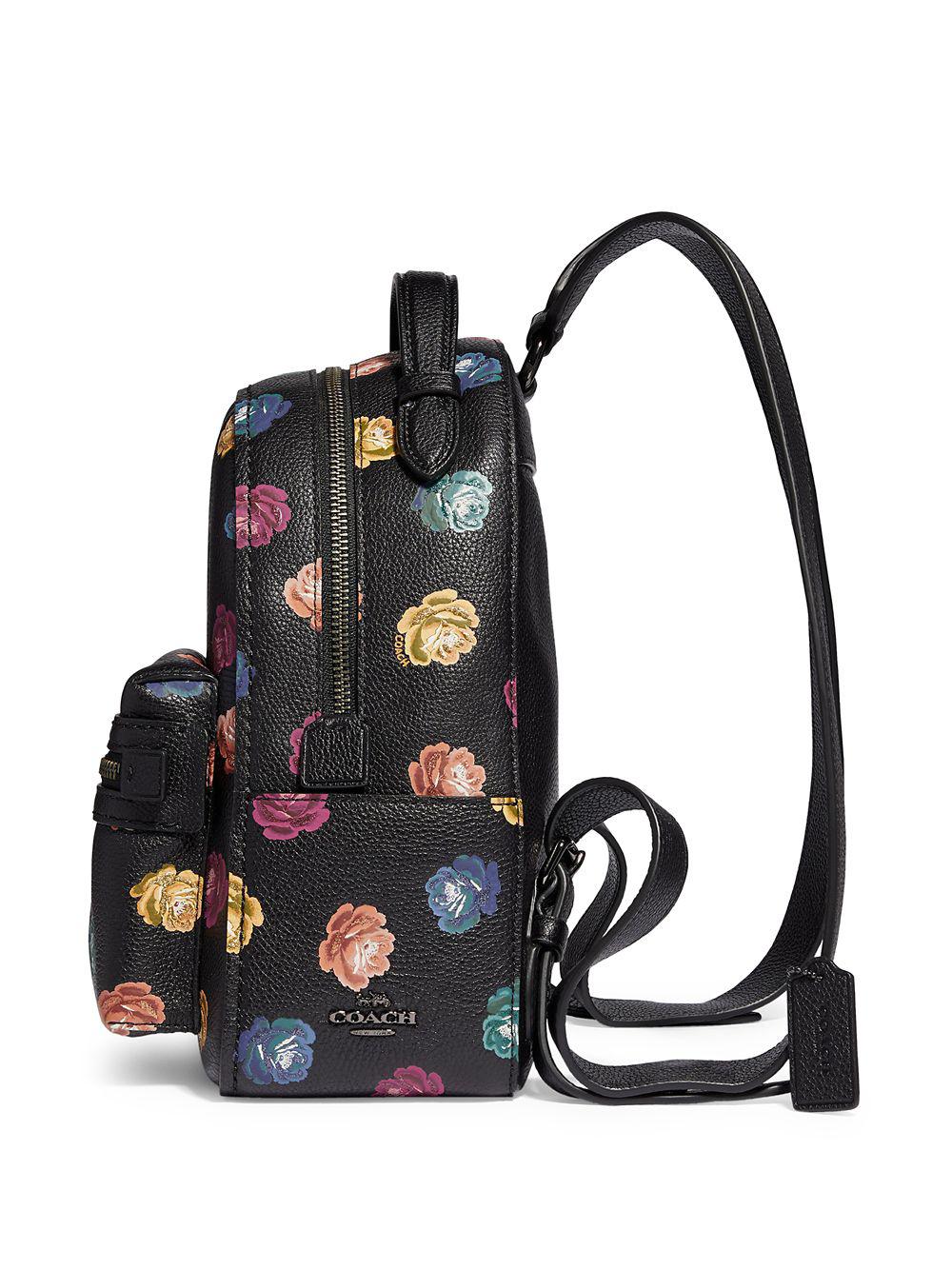 floral coach backpack