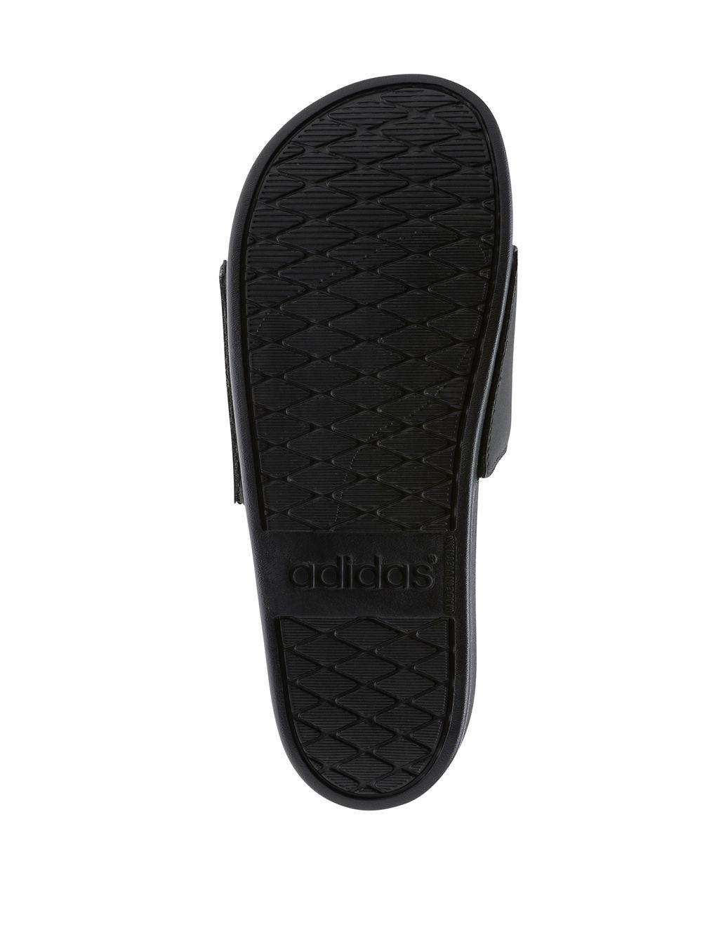 black gold adidas slides