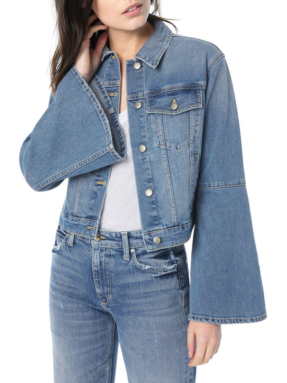 bell sleeve jean jacket