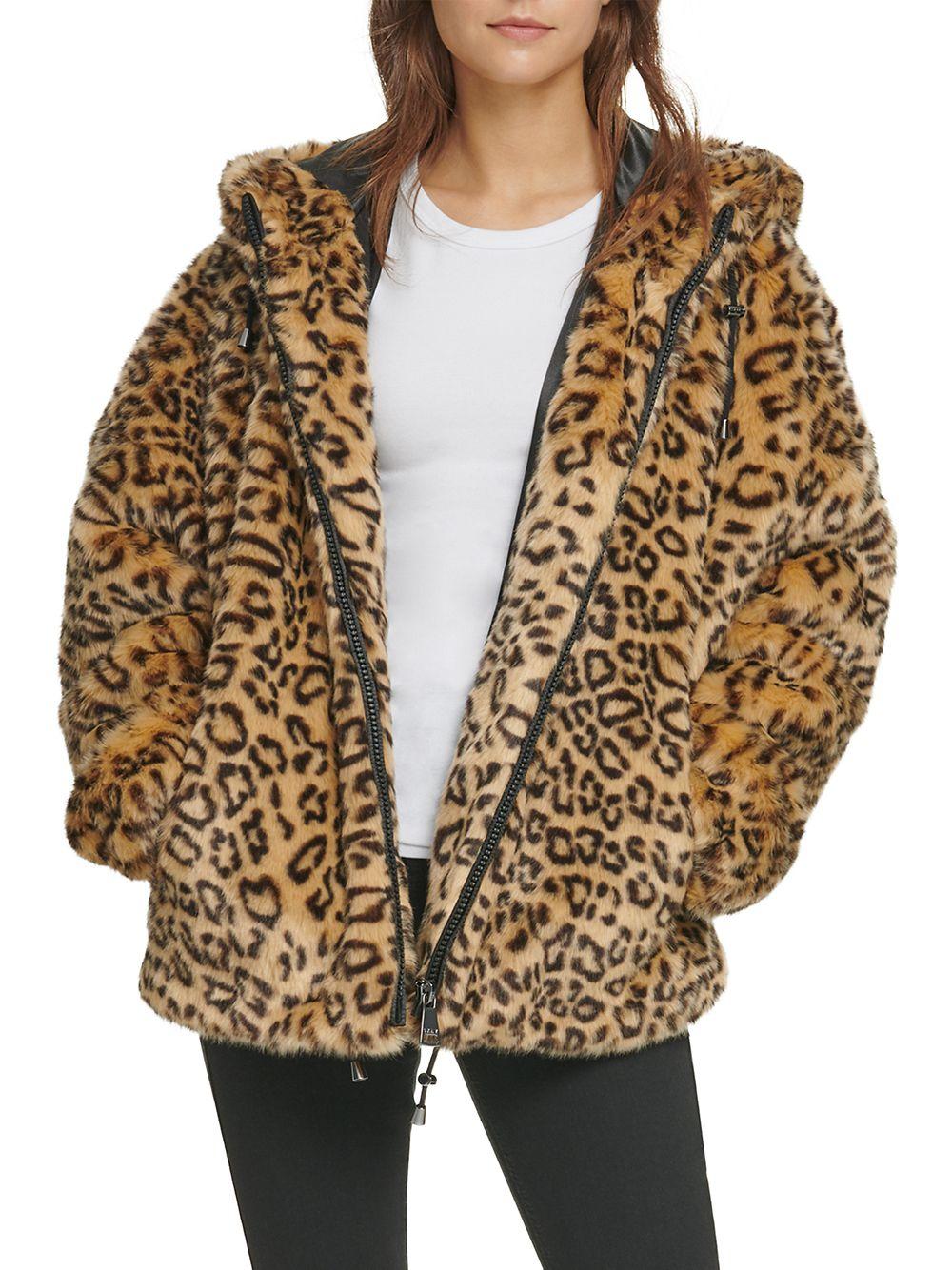 leopard hooded jacket