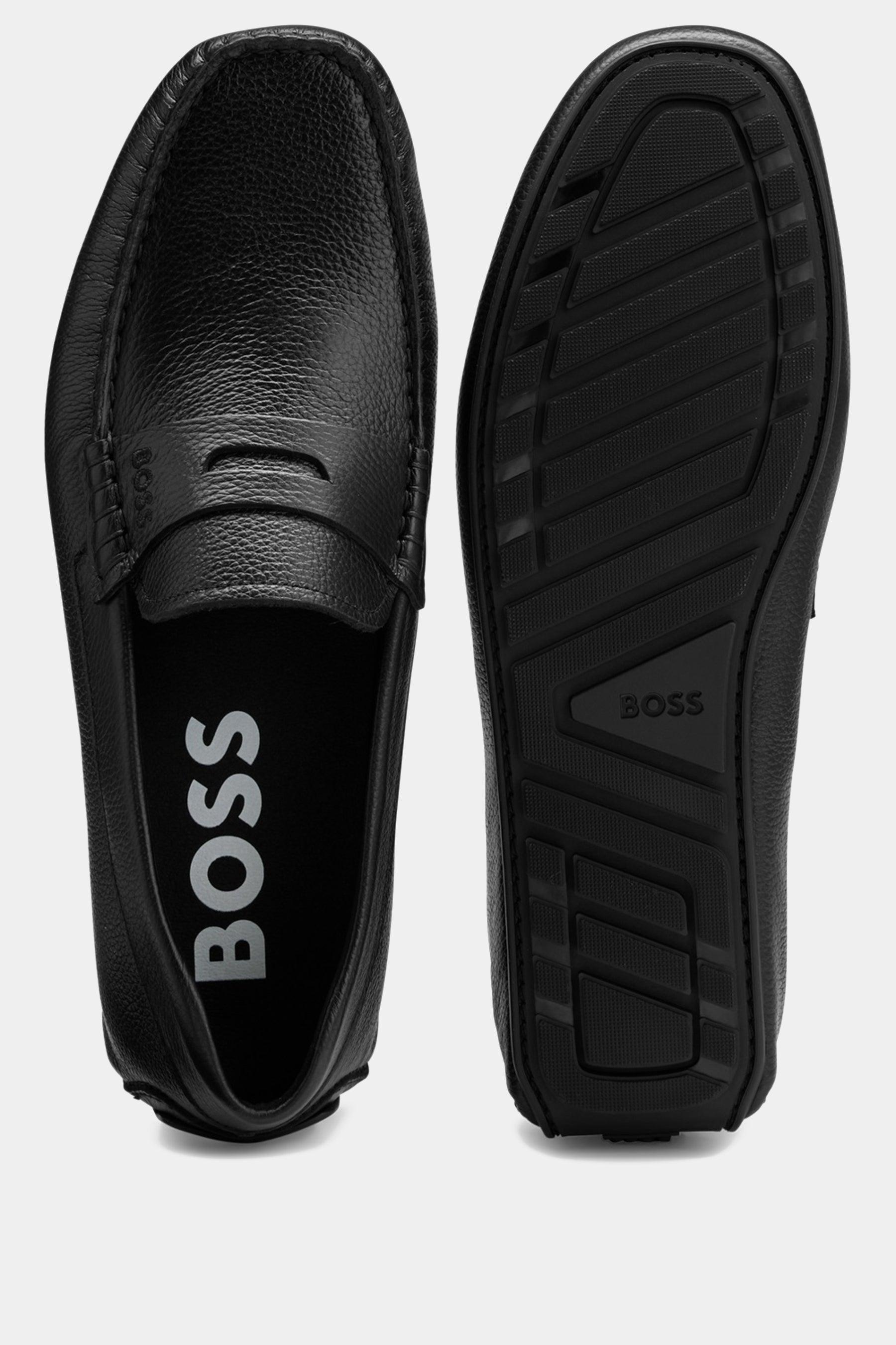BOSS by HUGO BOSS Noel Moccasin in Black for Men | Lyst