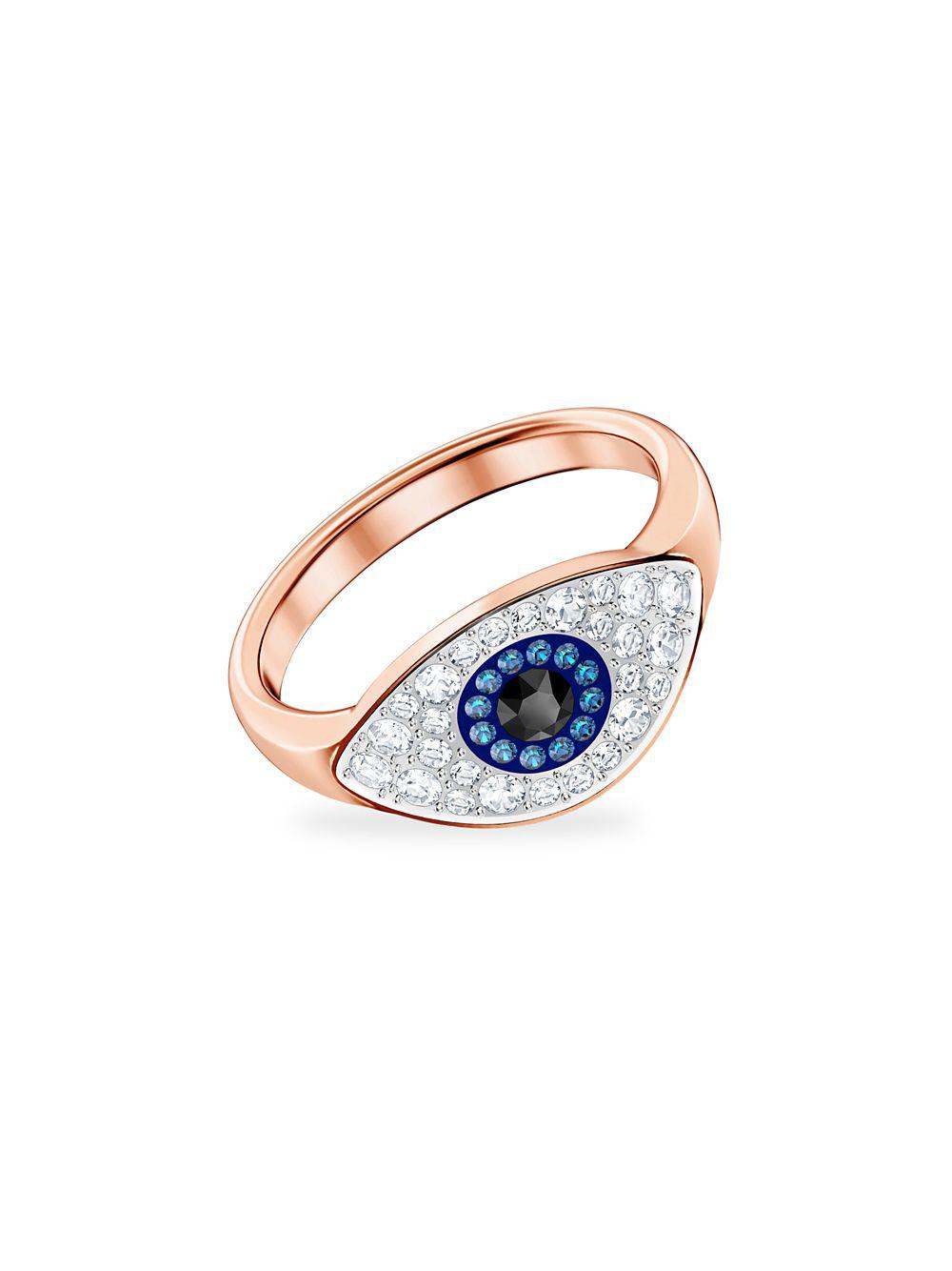 Swarovski Symbolic Evil Eye Ring | Lyst