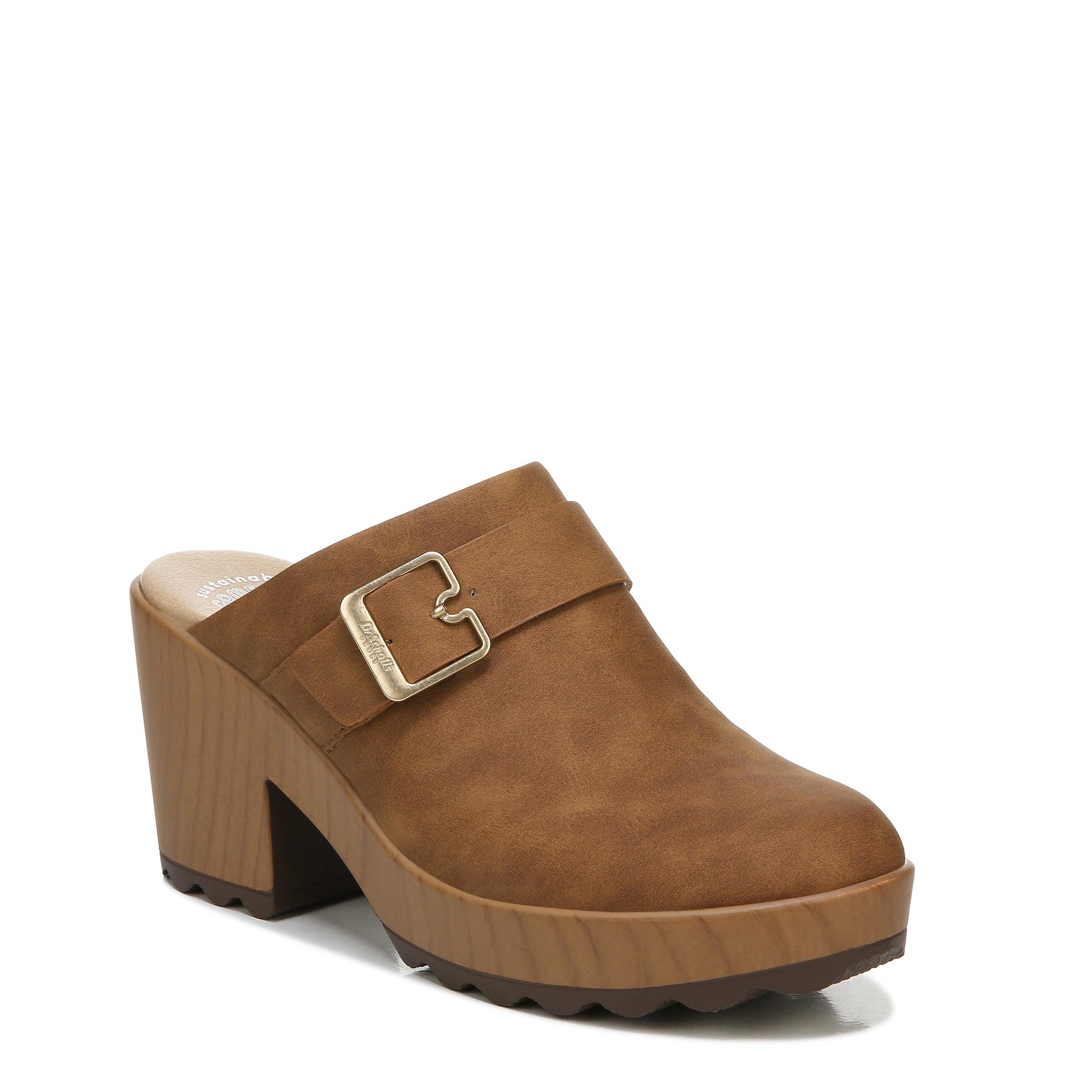 Dr. Scholls Wake Up Clog Mule in Brown Lyst