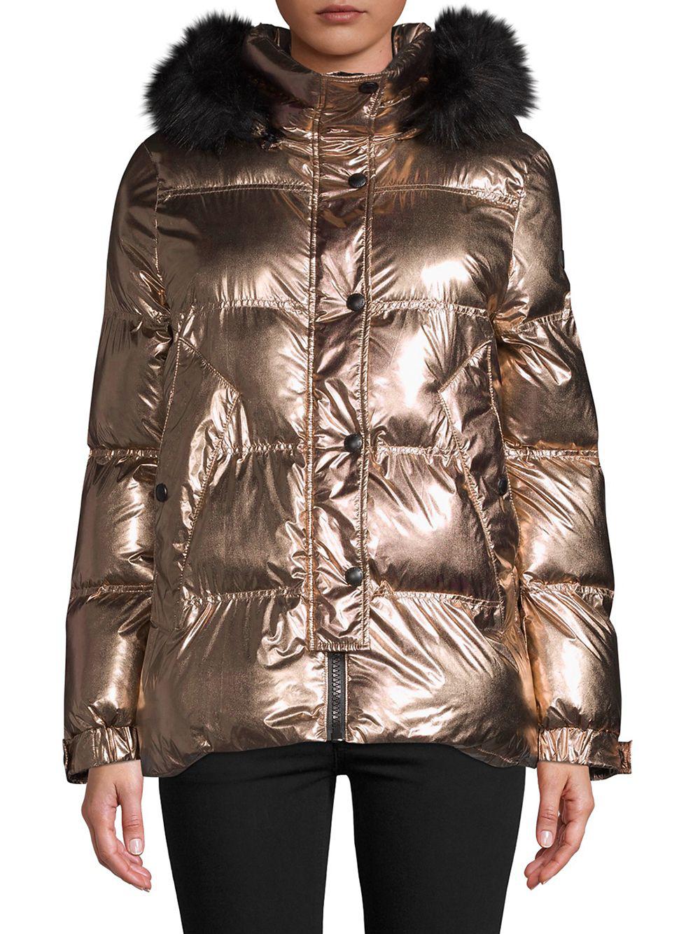 sam edelman metallic puffer
