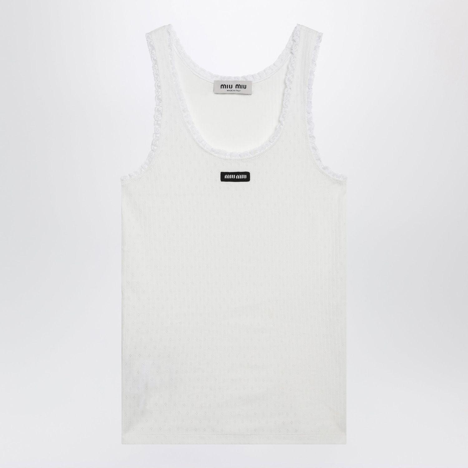 Miu Miu Sleeveless and tank tops for Women | Online Sale up to 33