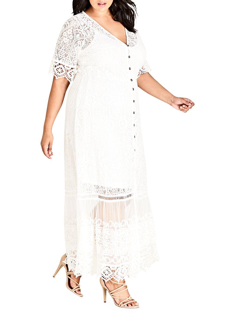 city chic summer lace maxi dress