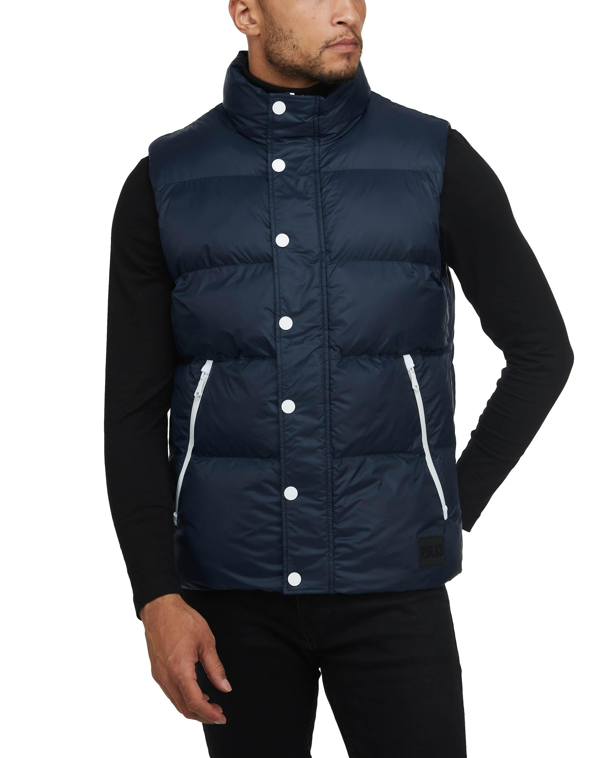 Pajar Jaeger Channel Quilted Lightweight Puffer Vest in Blue for Men | Lyst