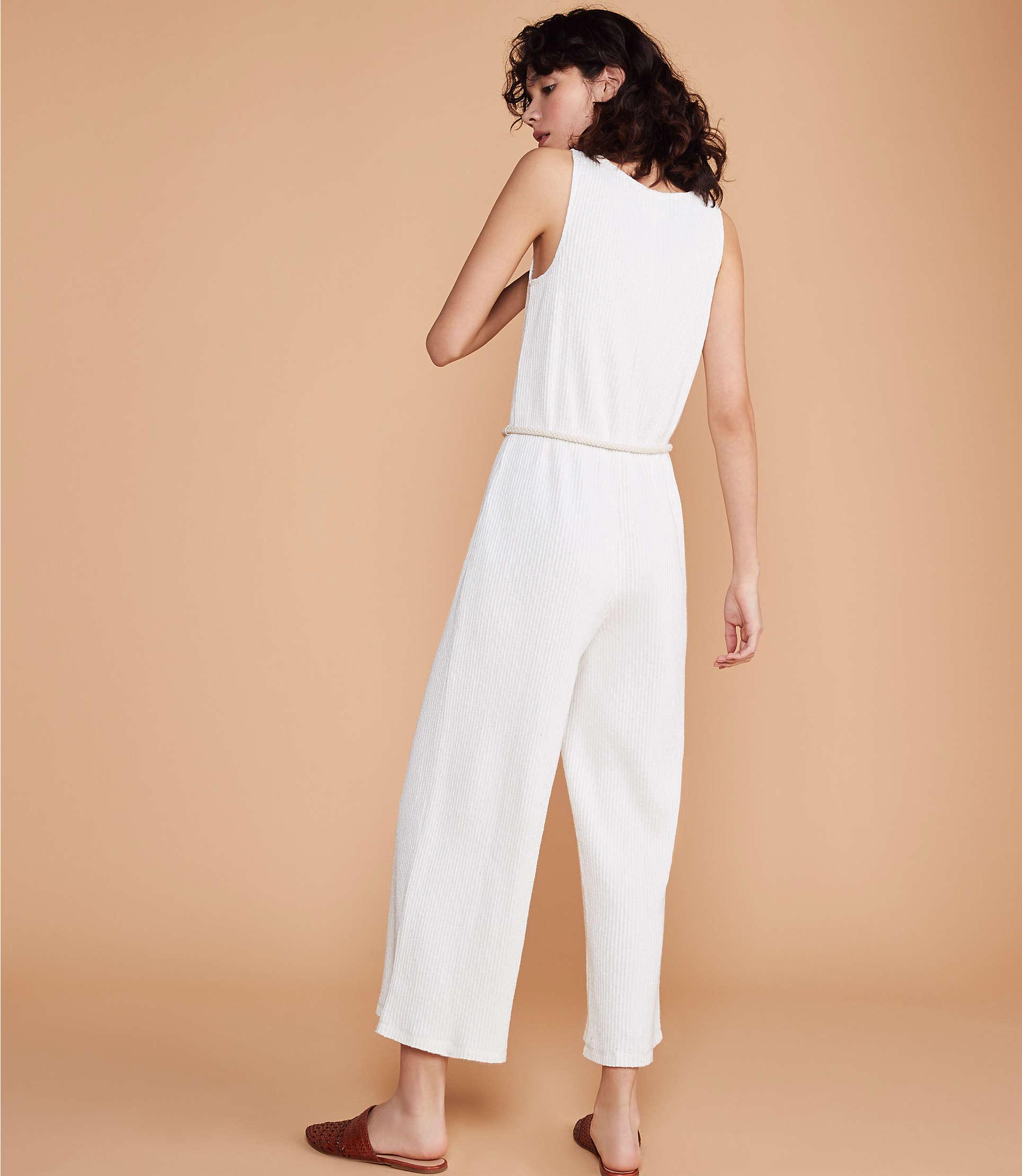 ribbed button jumpsuit