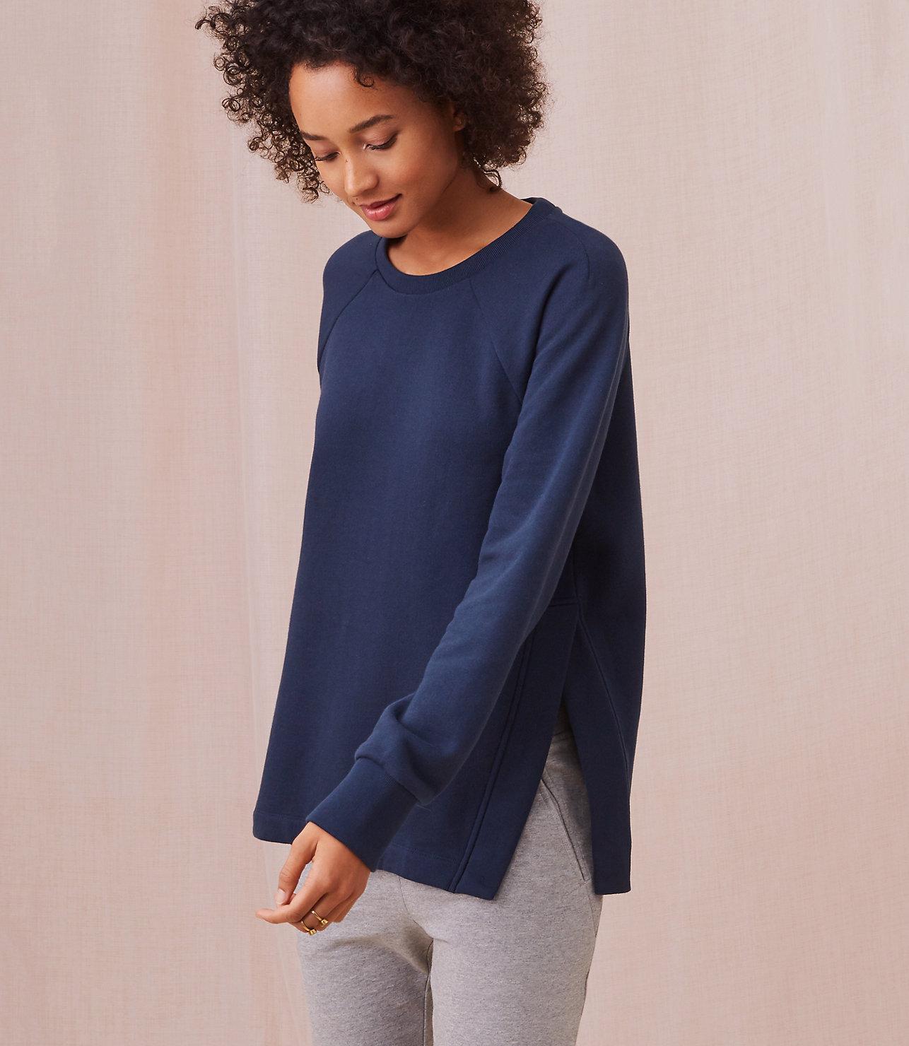 grey tunic sweatshirt