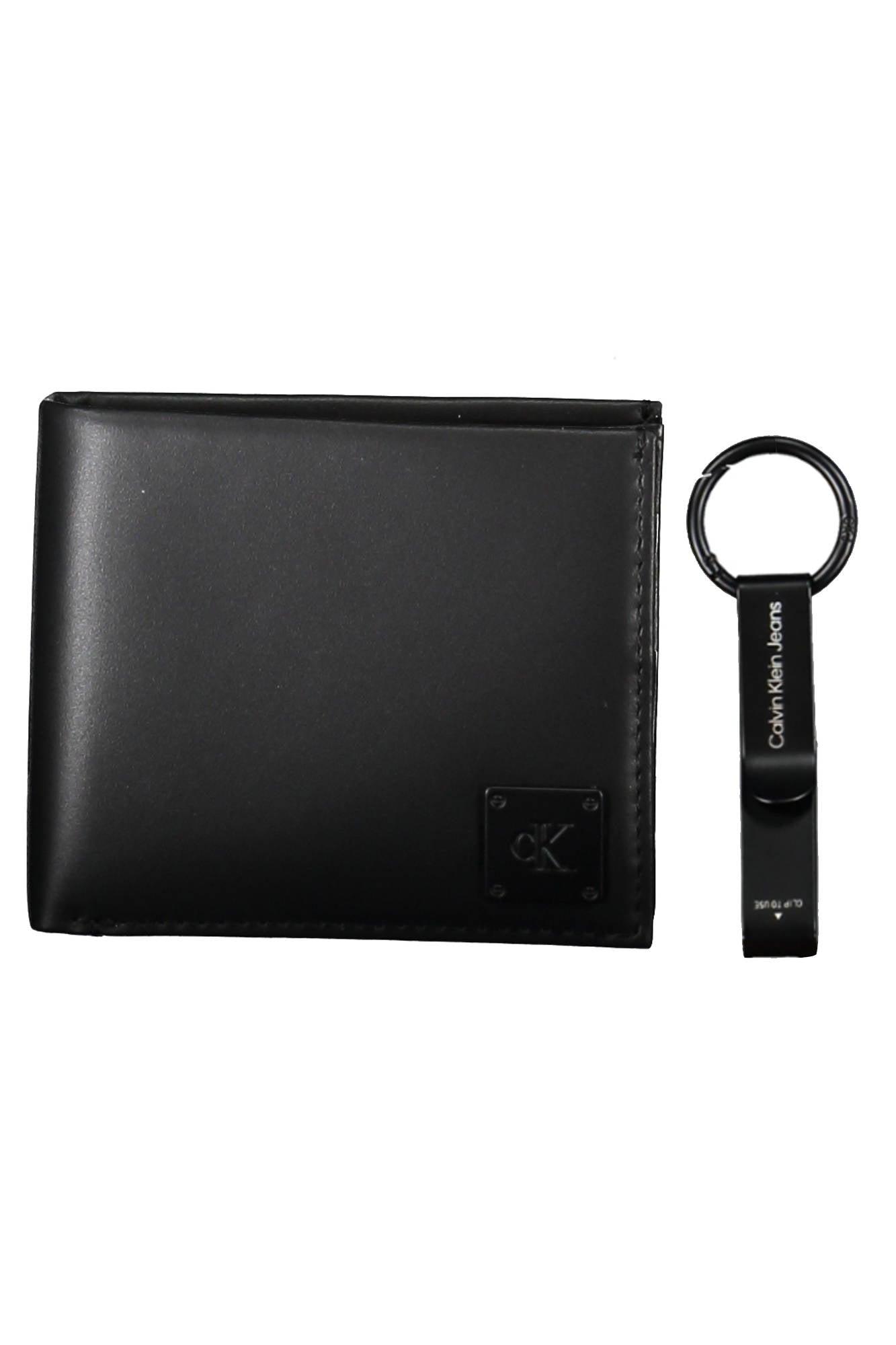 Calvin Klein Leather Wallet in Black for Men | Lyst