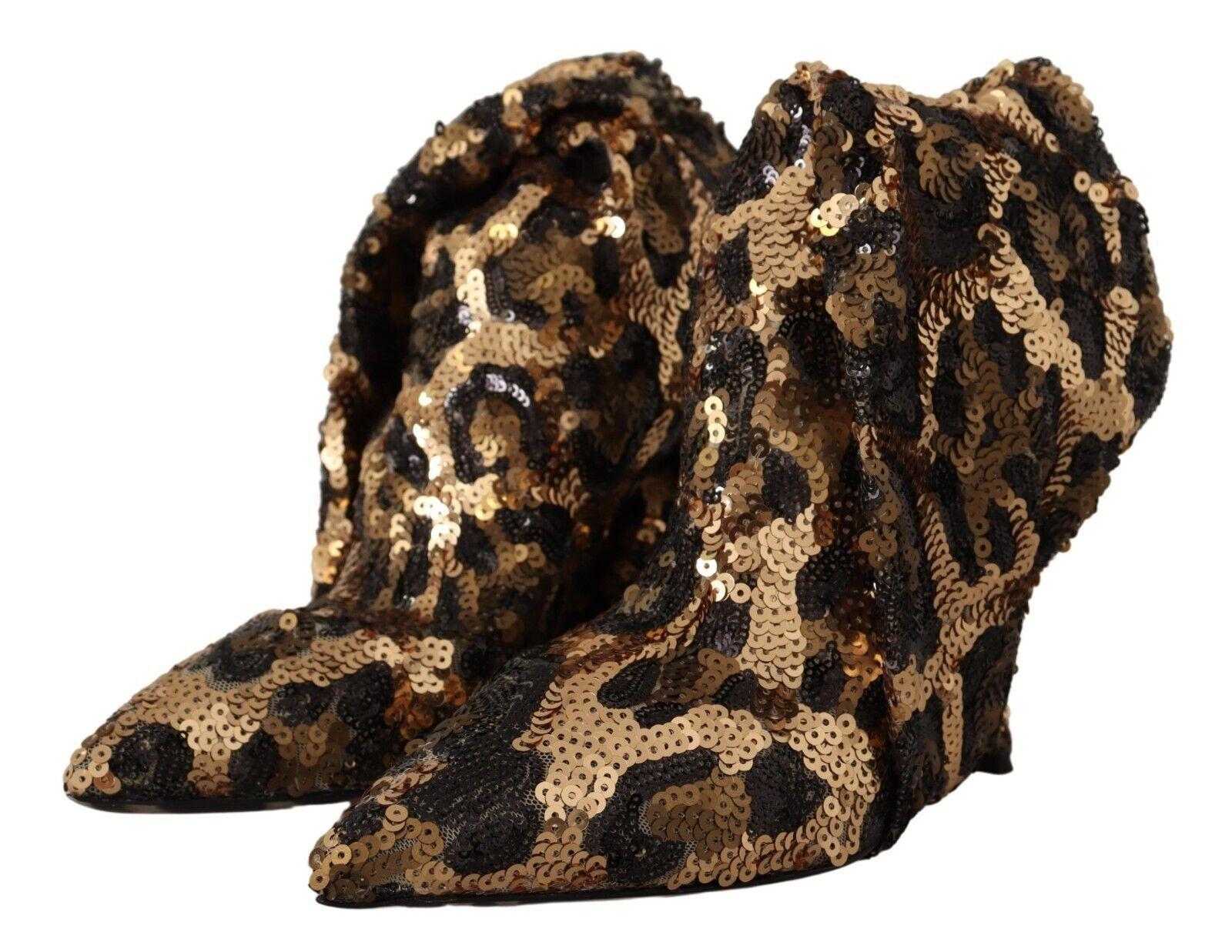 Dolce and gabbana leopard cheap boots