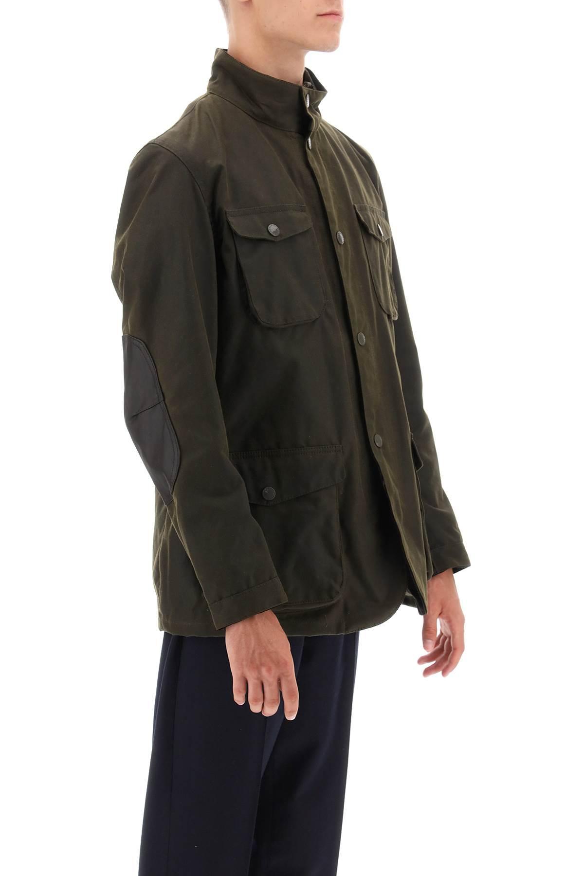 Barbour 'ogston' Waxed Jacket in Black for Men | Lyst