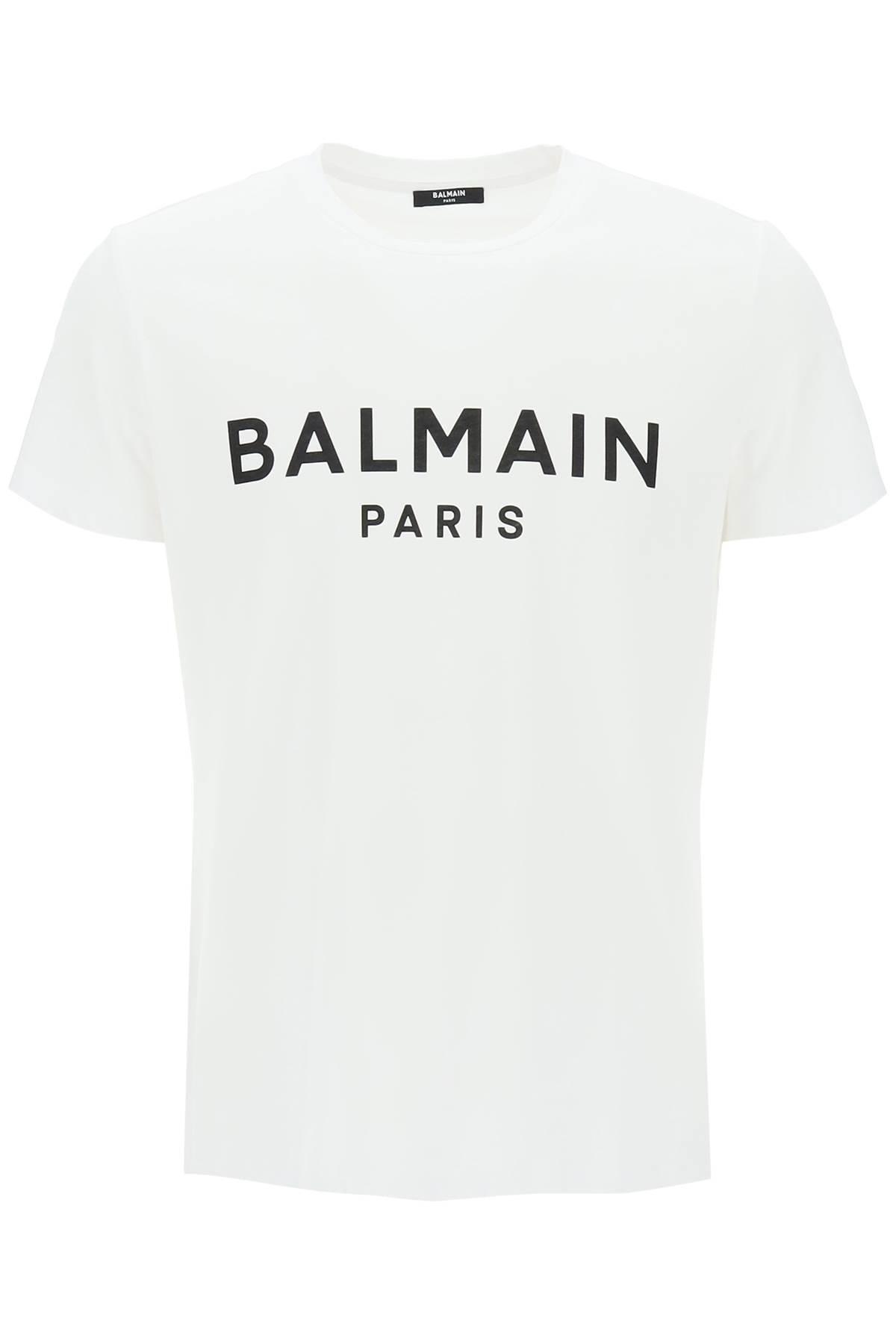 Uanset hvilken hoppe spion Balmain Logo T-shirt in White for Men | Lyst