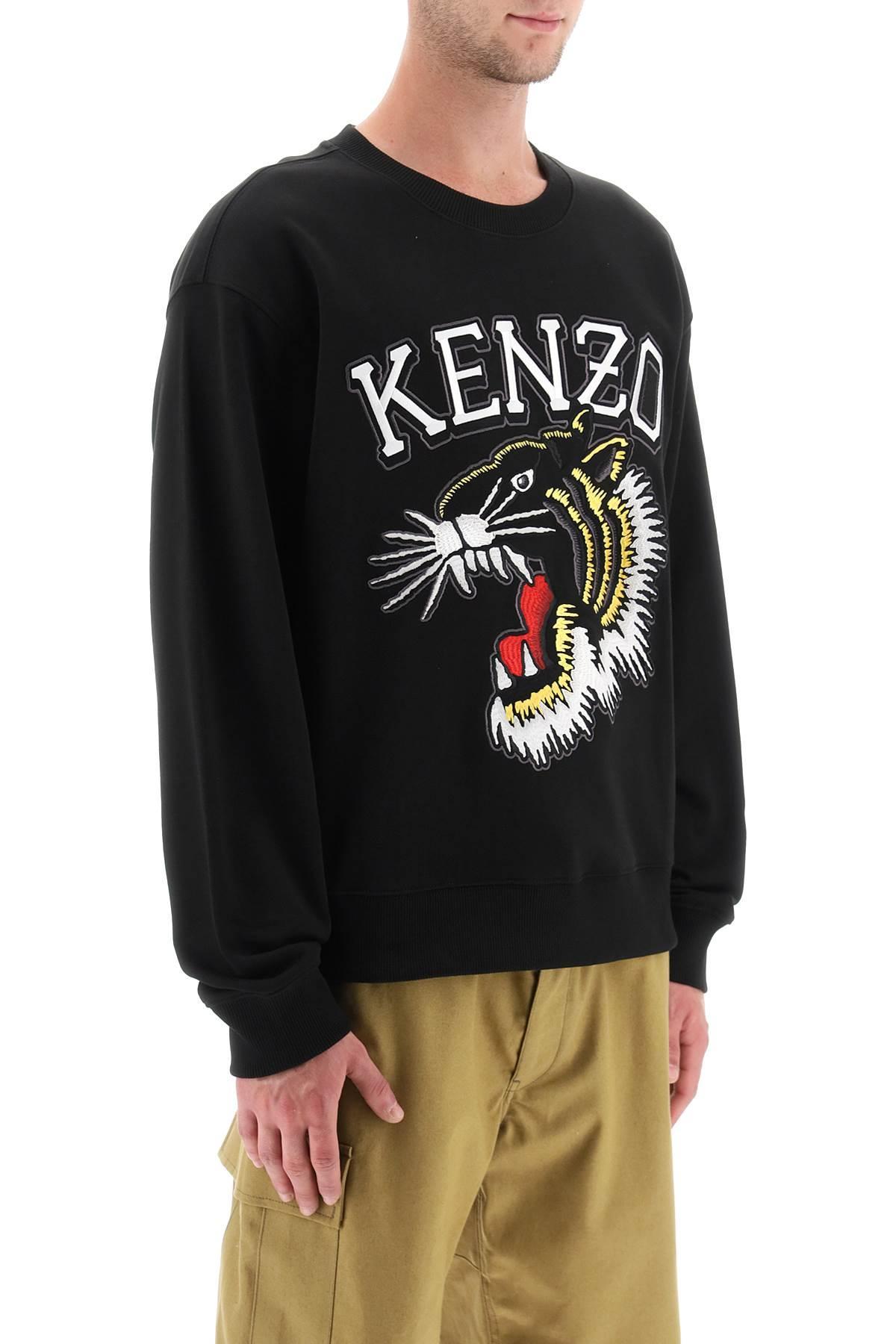 KENZO 'tiger Varsity Jungle' Crew Neck Sweatshirt in Black for Men | Lyst