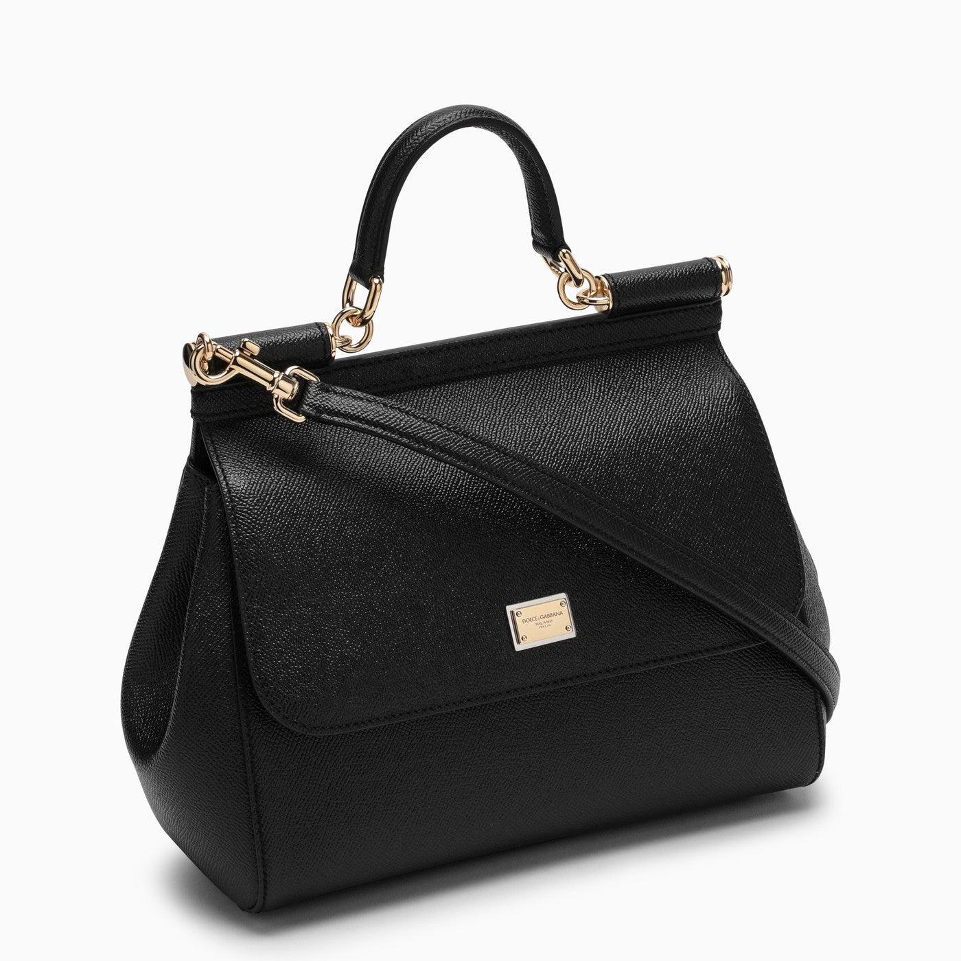 Dolce & Gabbana Medium Sicily Bag in Black