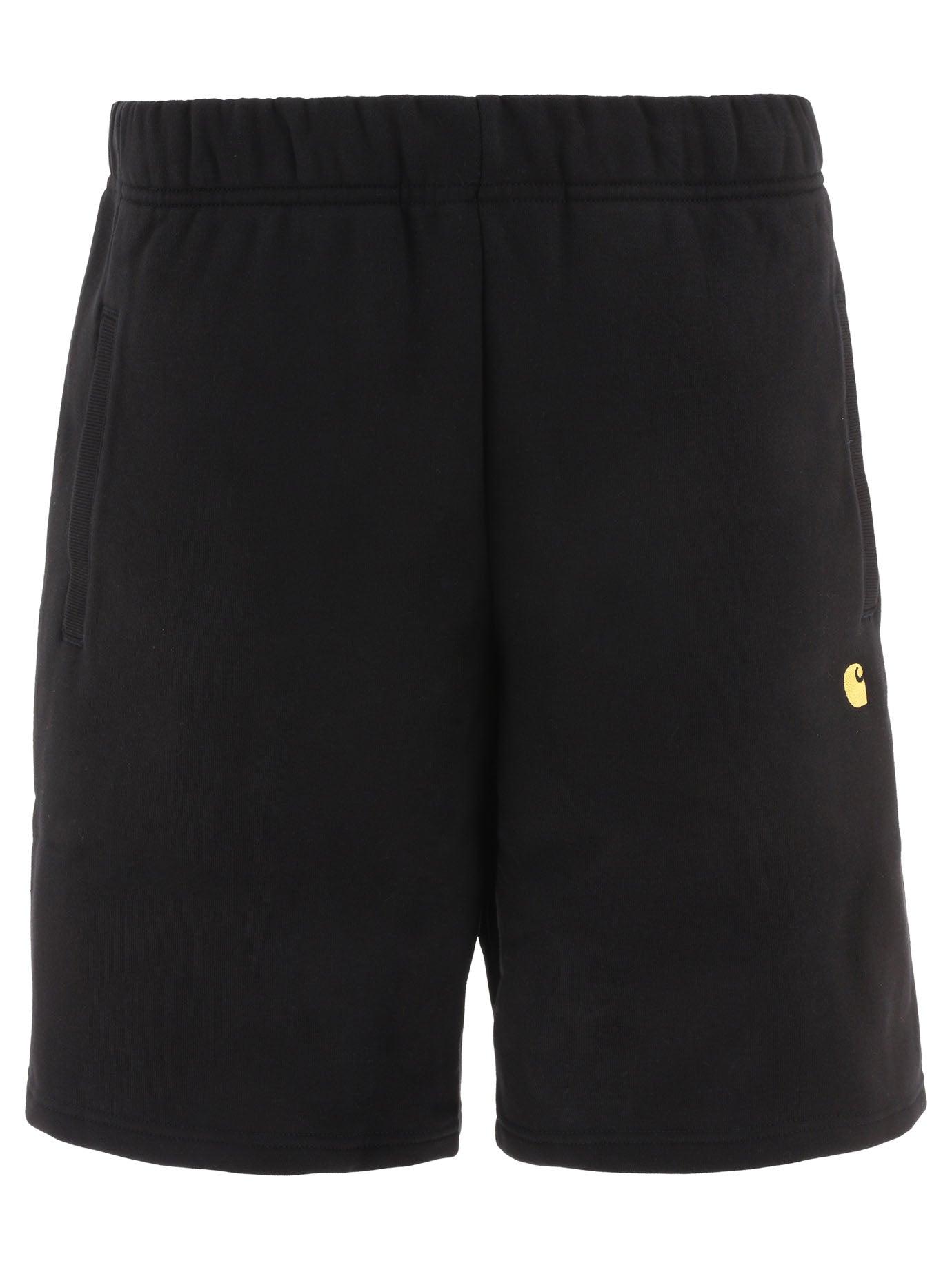 Carhartt WIP Chase Sweat Shorts in Black for Men | Lyst