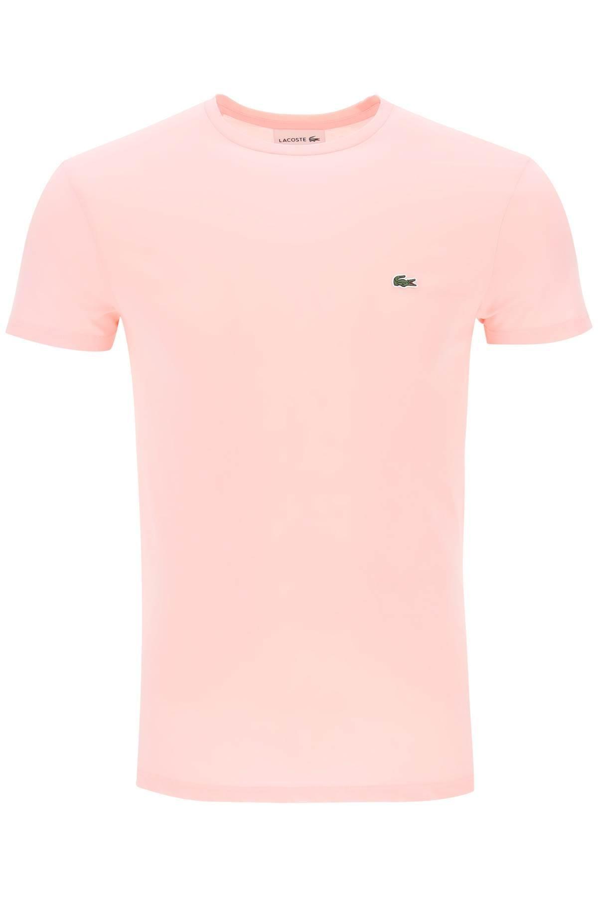 Lacoste Logo T Shirt in Pink for Men | Lyst