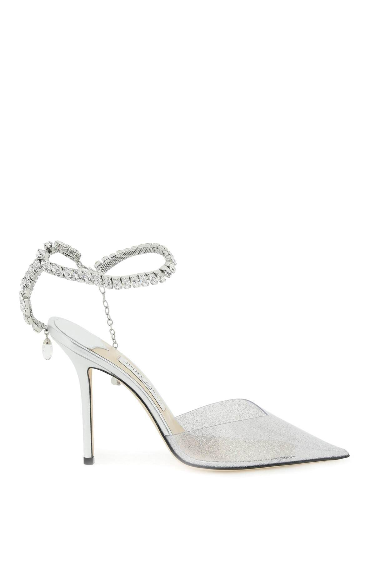 Jimmy Choo 'saeda' Pvc Pumps in White Lyst