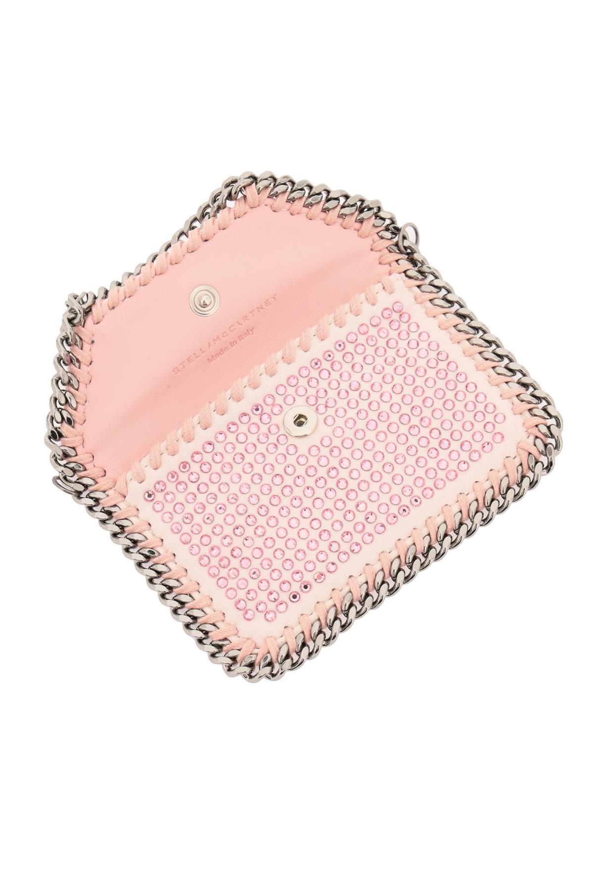 Stella McCartney 'falabella' Cardholder With Crystals in Pink | Lyst