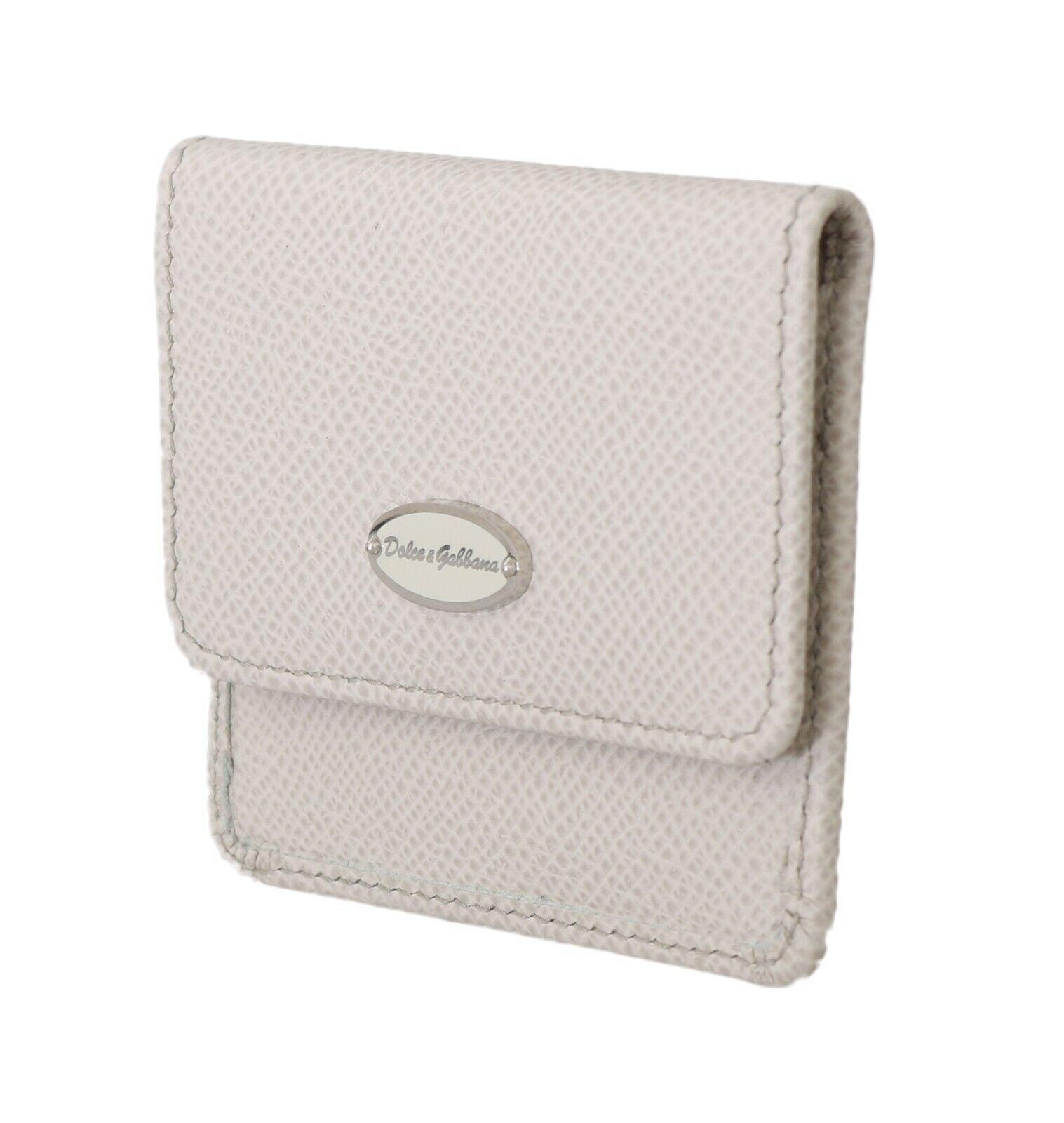 Dolce & Gabbana White Dauphine Leather Holder Pocket Wallet Condom Case in  Metallic for Men | Lyst