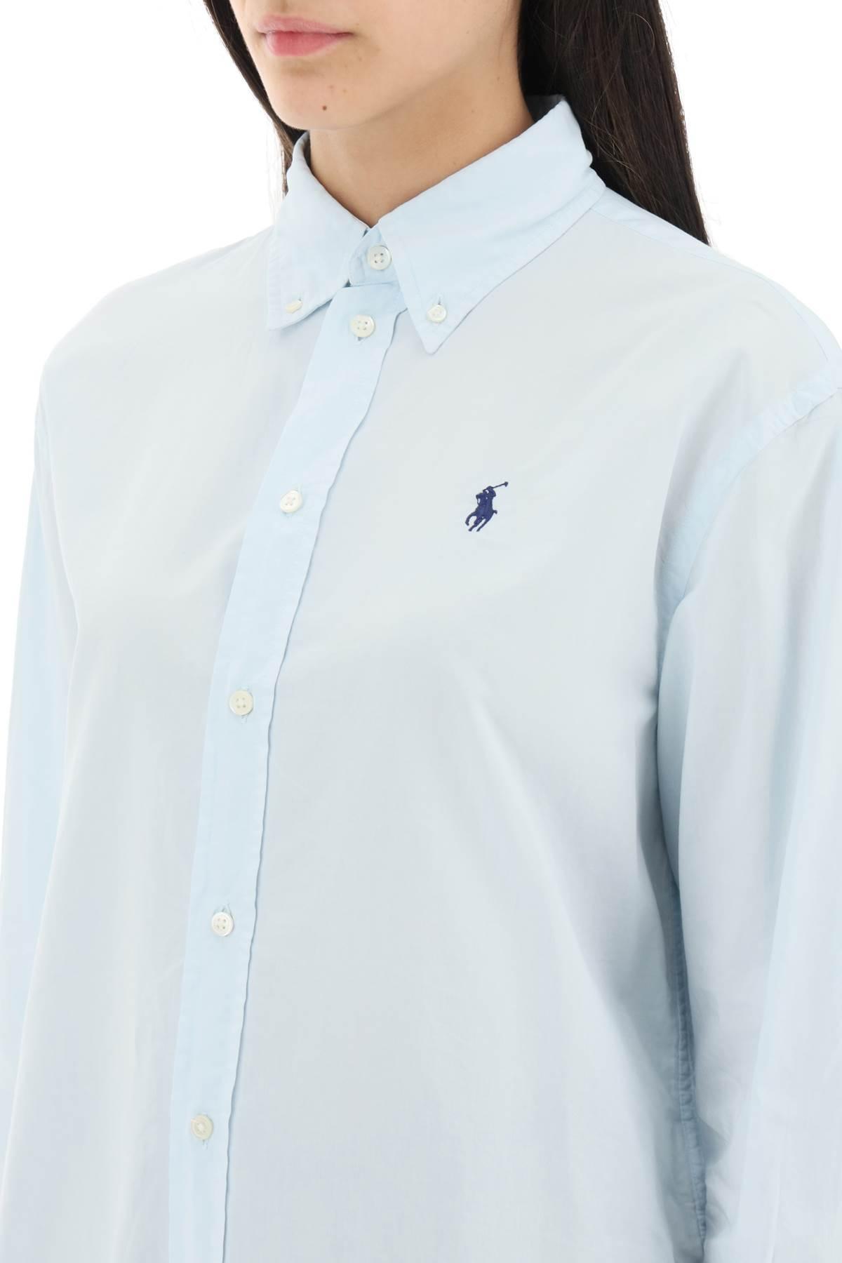 Polo Ralph Lauren Oversized Shirt in Blue | Lyst