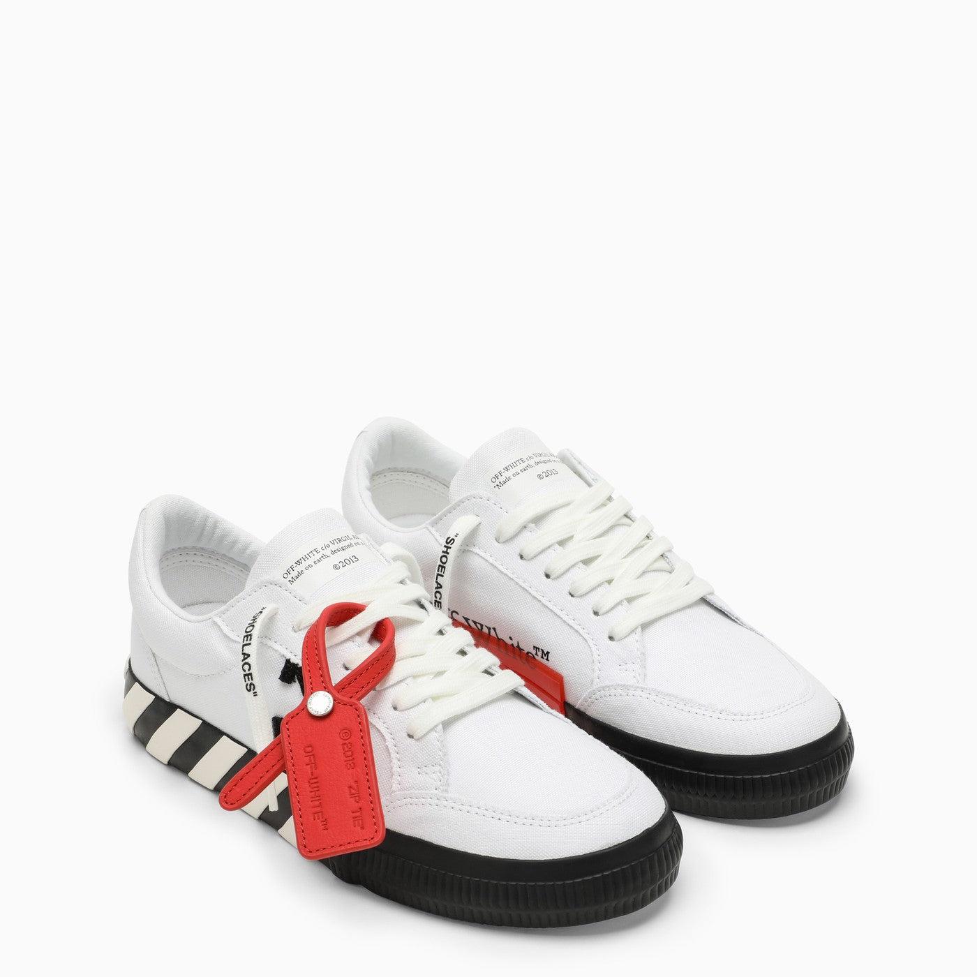 Off-White c/o Virgil Abloh Black Suede Low Vulcanized Sneakers for