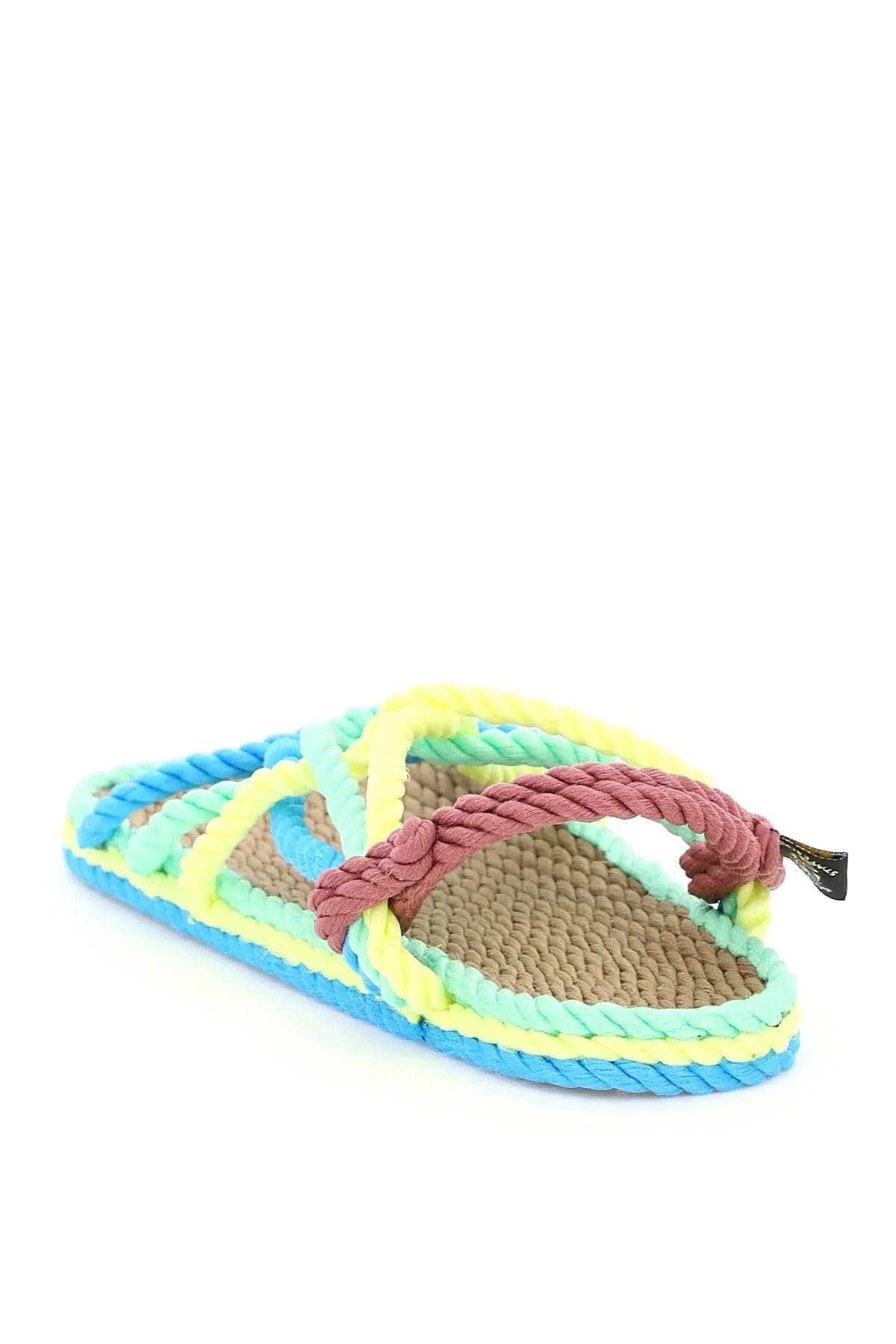 Doctor of Philosophy Beloved Holiday Nomadic State Of Mind Multicoloured Jc Rope Sandals Green,light Blue,yellow  Technical | Lyst