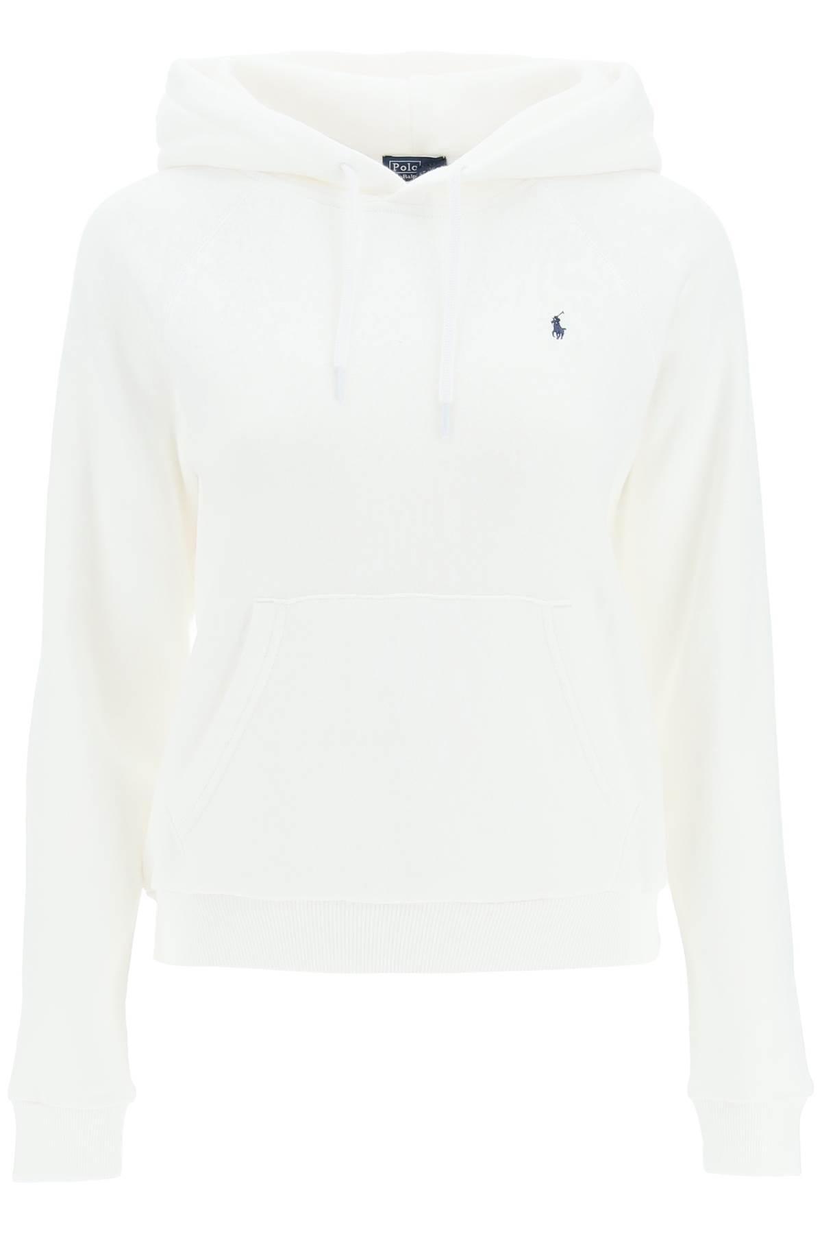 Polo Ralph Lauren Basic Hoodie in White | Lyst