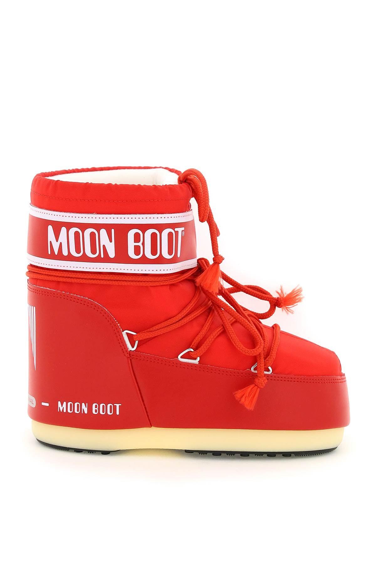 Moon Boot Icon Low Apres-ski Boots in Red | Lyst