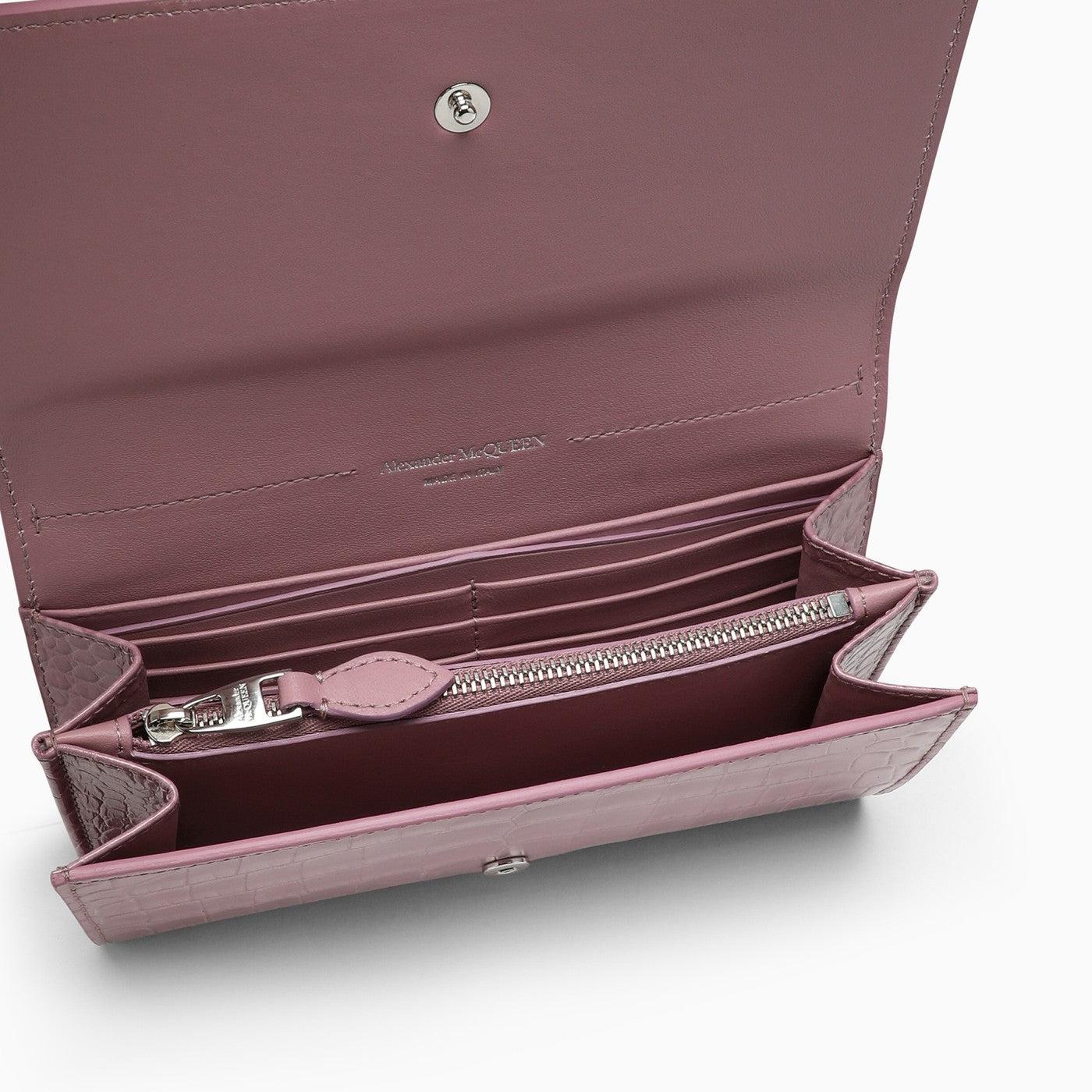 Fendi Wallets Women Leather Pink Antique Pink