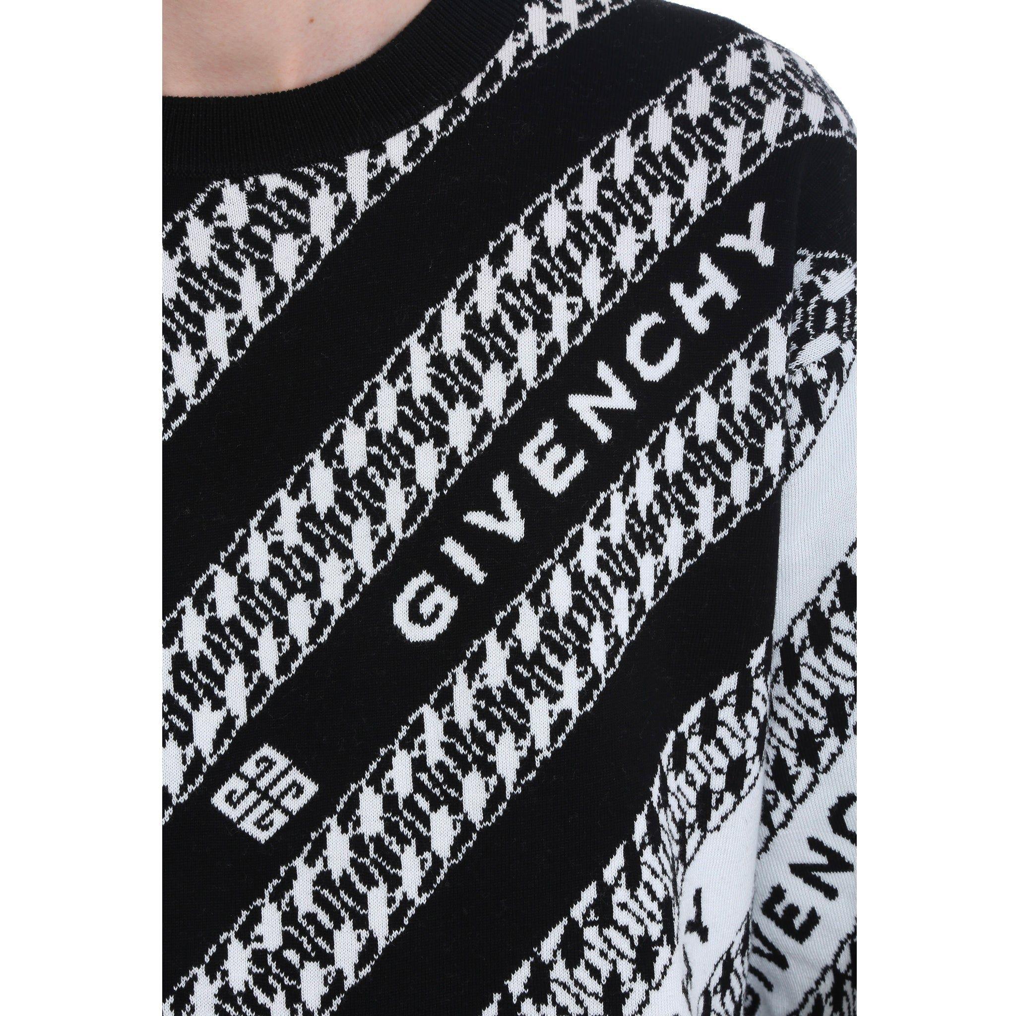 Givenchy logo top stripe sweater