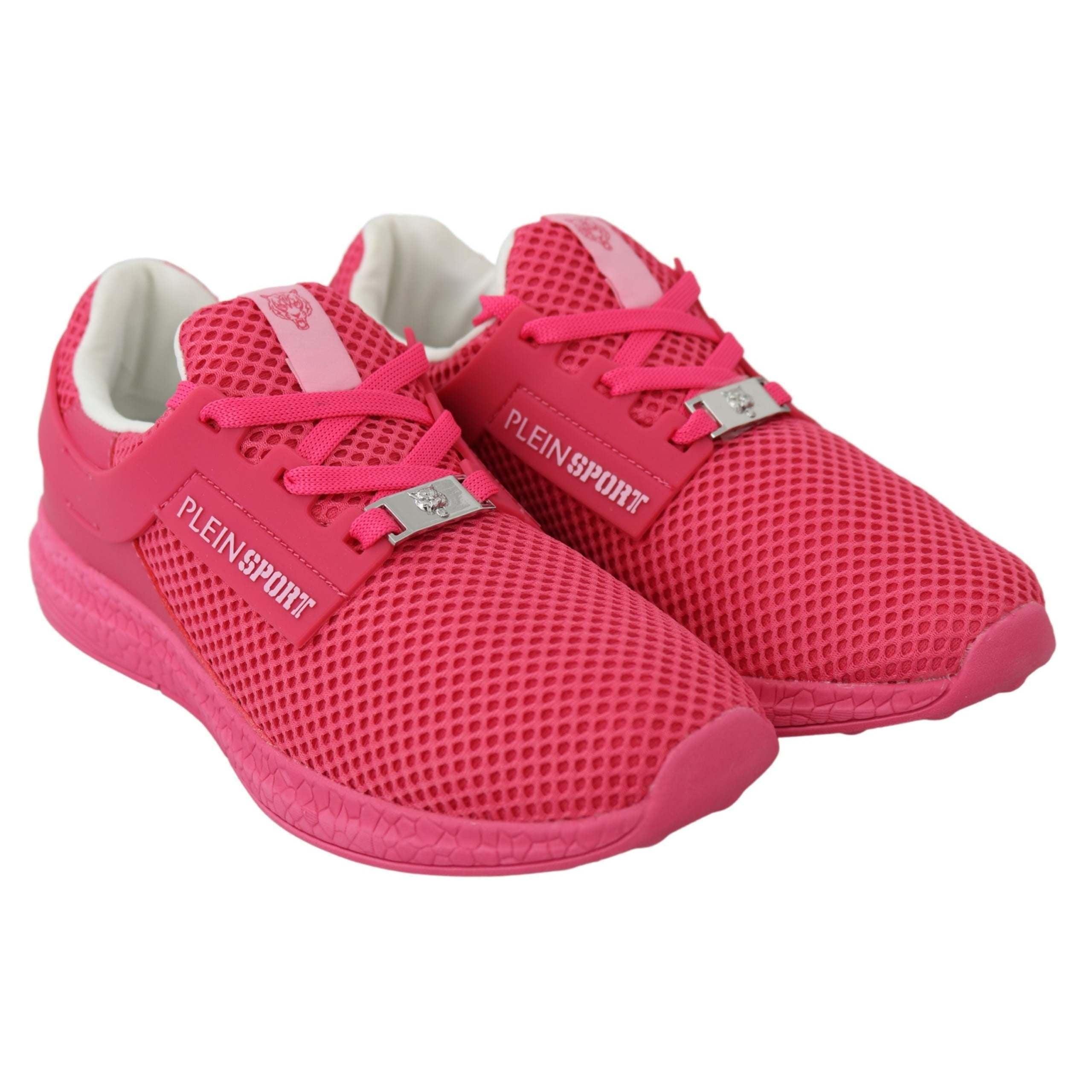 Philipp Plein Fuxia Beetroot Polyester Runner Becky Sneakers Shoes in Red |  Lyst