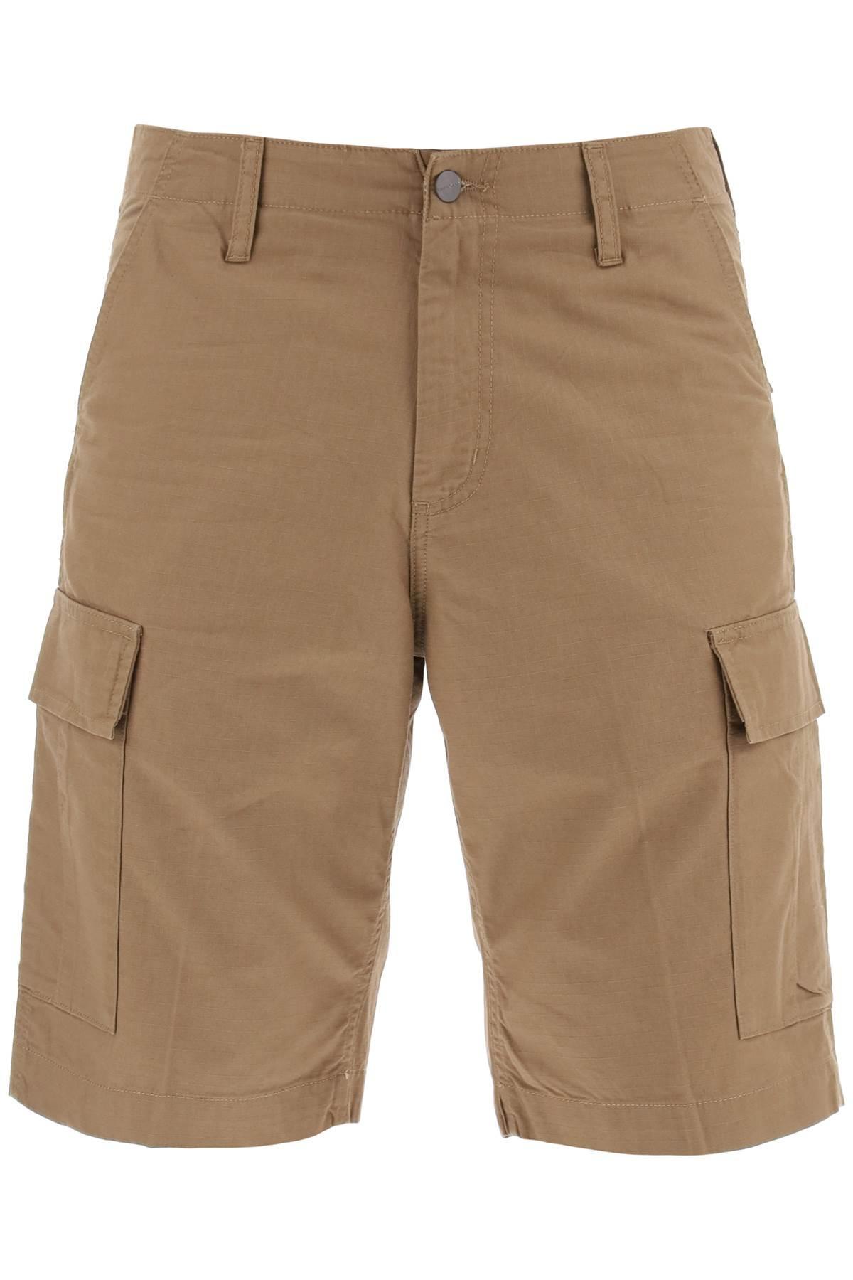 Carhartt WIP Regular Cargo Shorts In Ripstop Cotton in Natural for Men |  Lyst