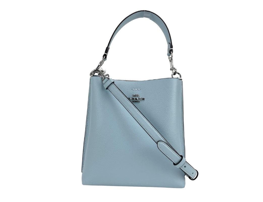 COACH (ca177) Mollie 22 Small Powder Blue Leather Bucket Handbag Purse Bag  | Lyst