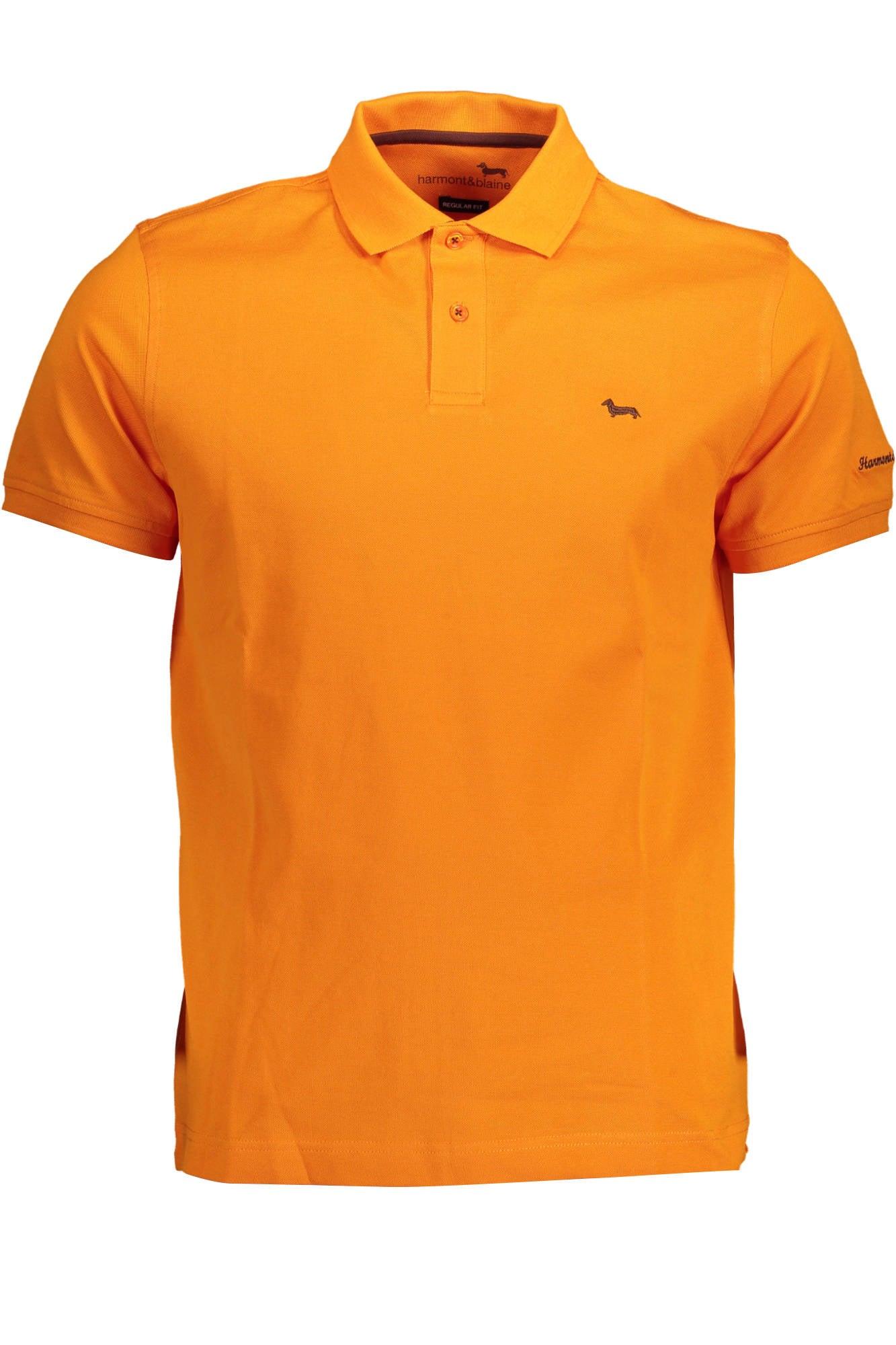 Harmont & Blaine Rosso Cotton Men Polo Shirt