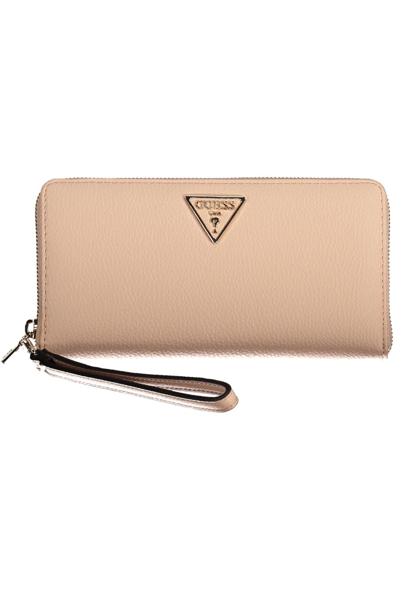 Guess Pink Polyurethane Wallet in Natural | Lyst