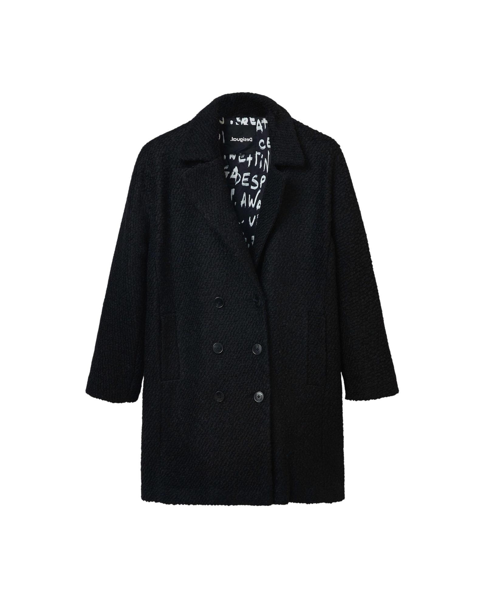 Desigual Coat in Black | Lyst