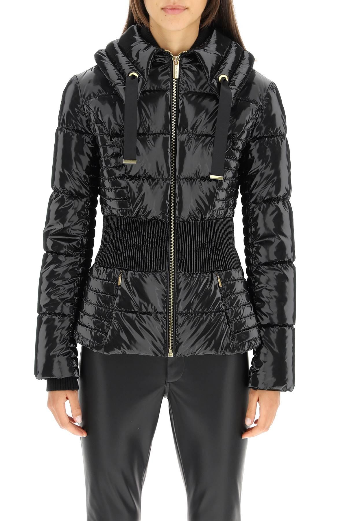 MARCIANO BY GUESS 'annie' Laquered Nylon Puffer Jacket in Black | Lyst