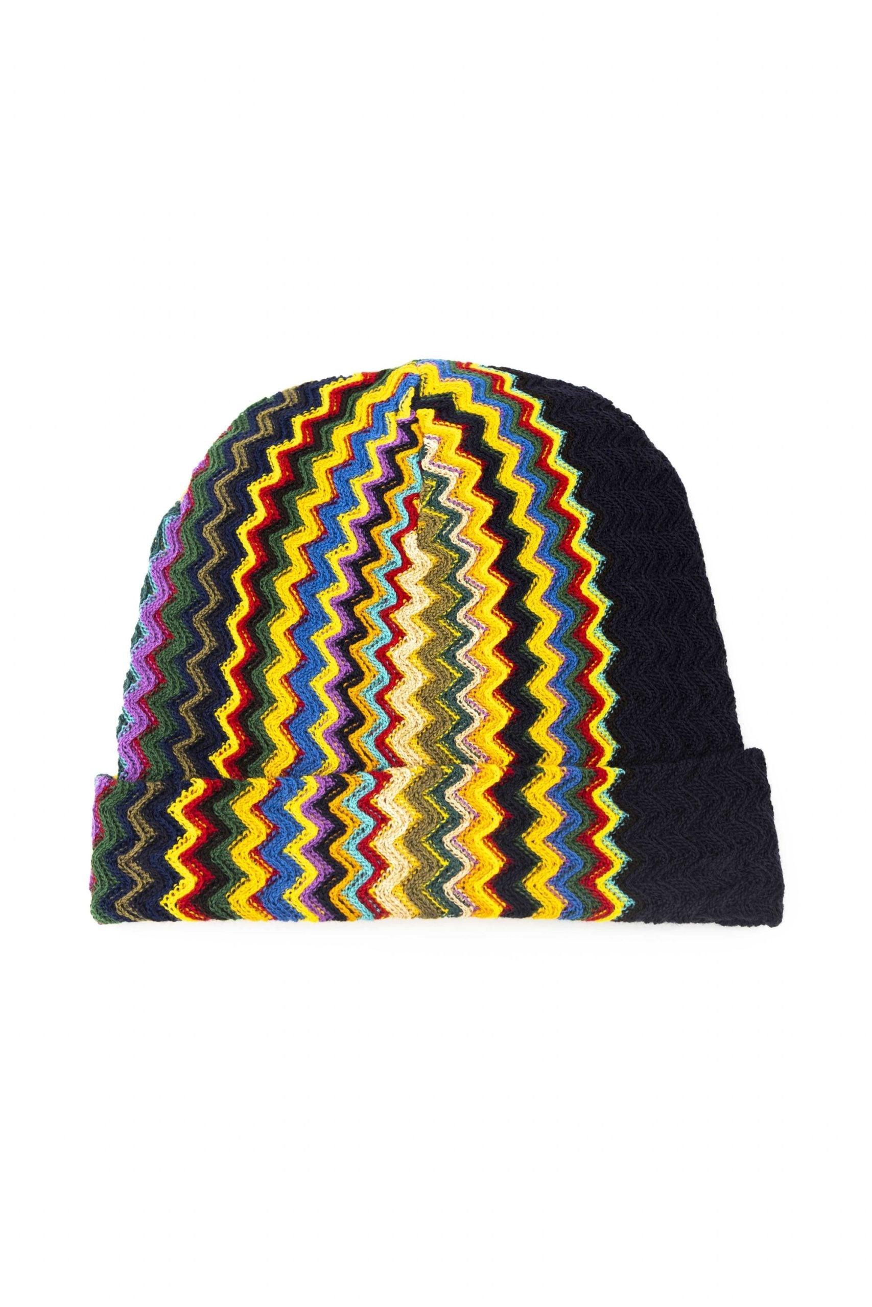multicolor woolen cap
