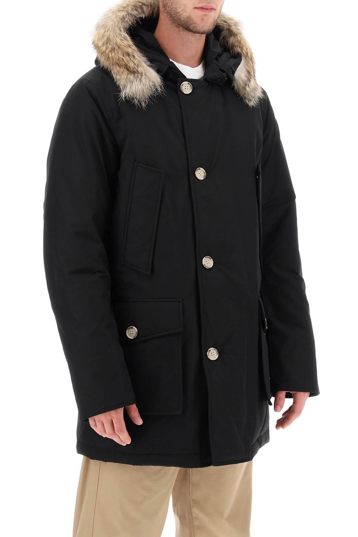 Woolrich Arctic Parka With Coyote Fur in Black for Men | Lyst