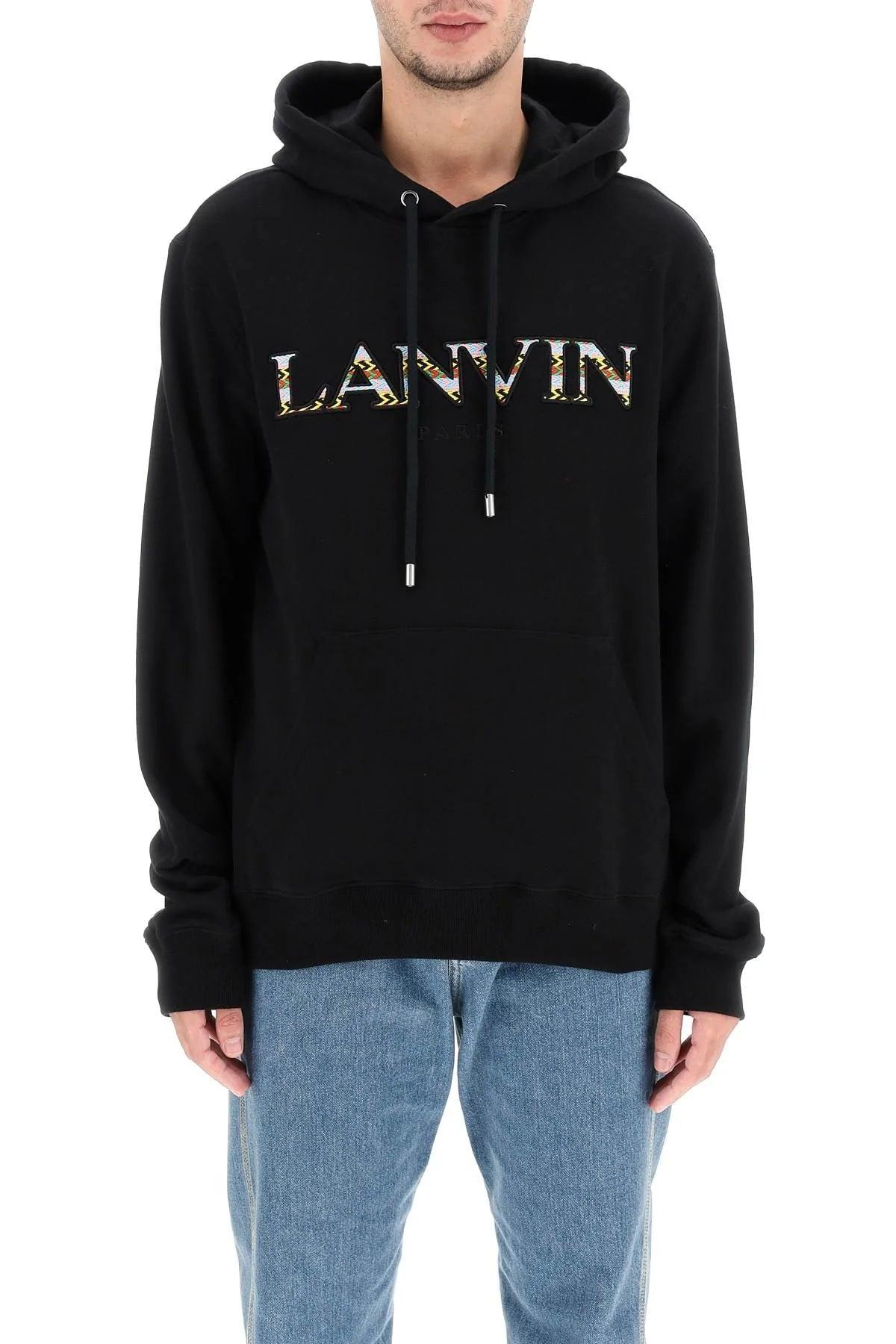 Lanvin 'curb' Hoodie in Black for Men | Lyst