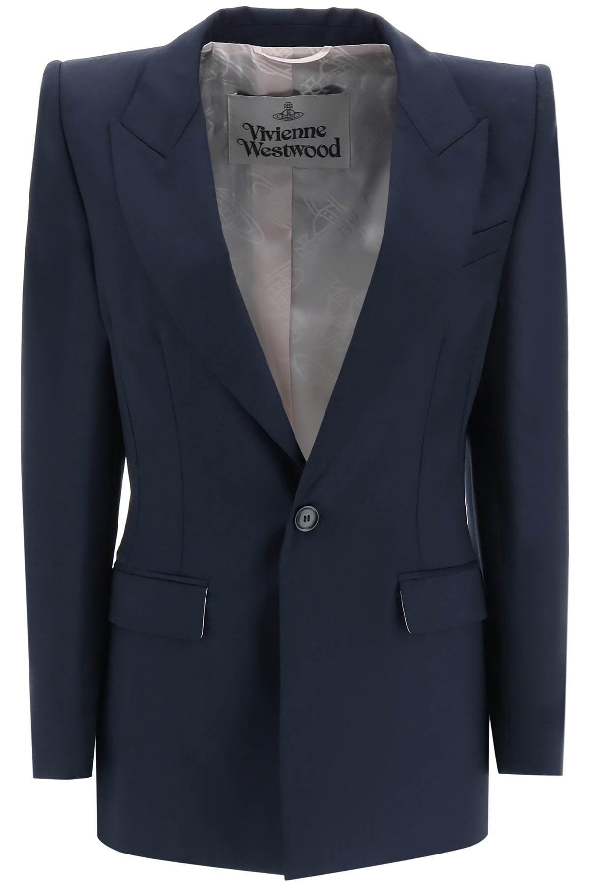 Vivienne Westwood 'lelio' Light Wool Jacket in Blue Lyst